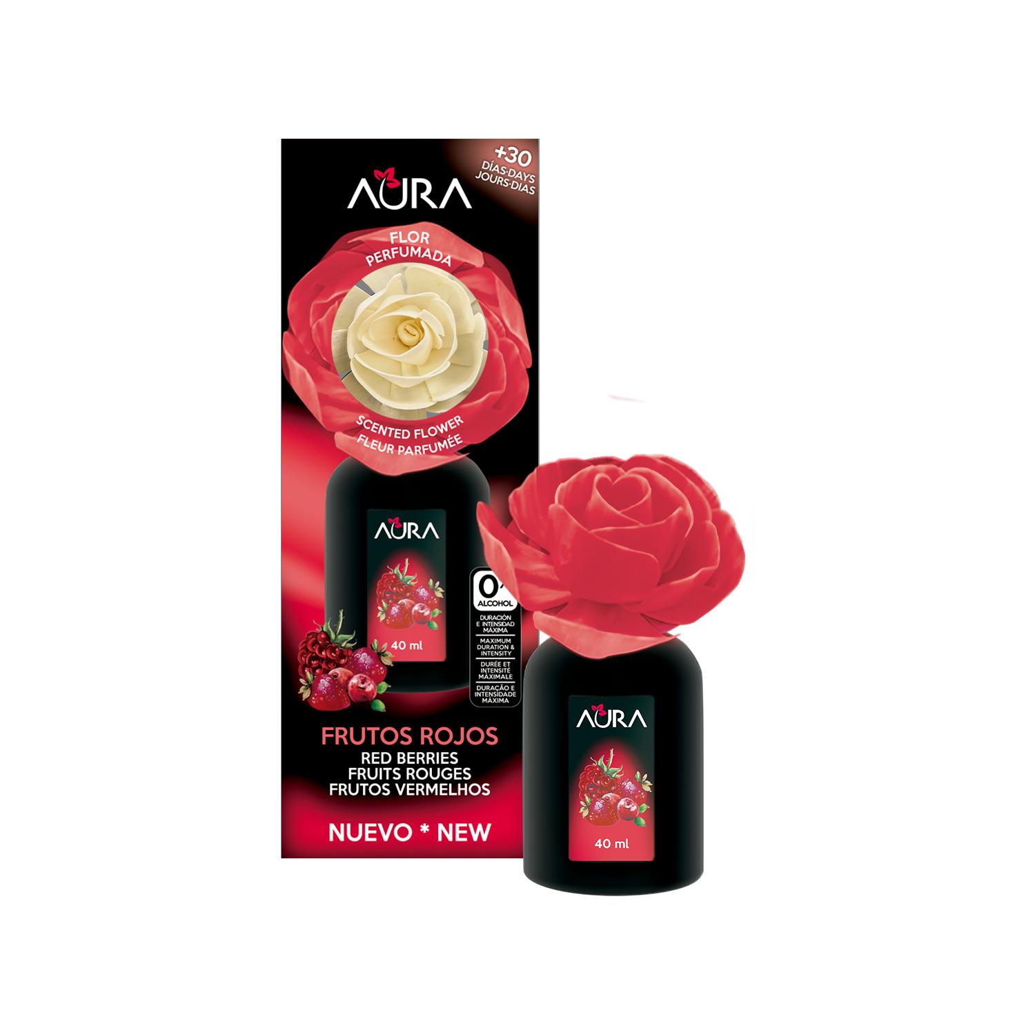 AURA Diffuseur désodorisant fruits rouges aux huiles essentielles 40ml