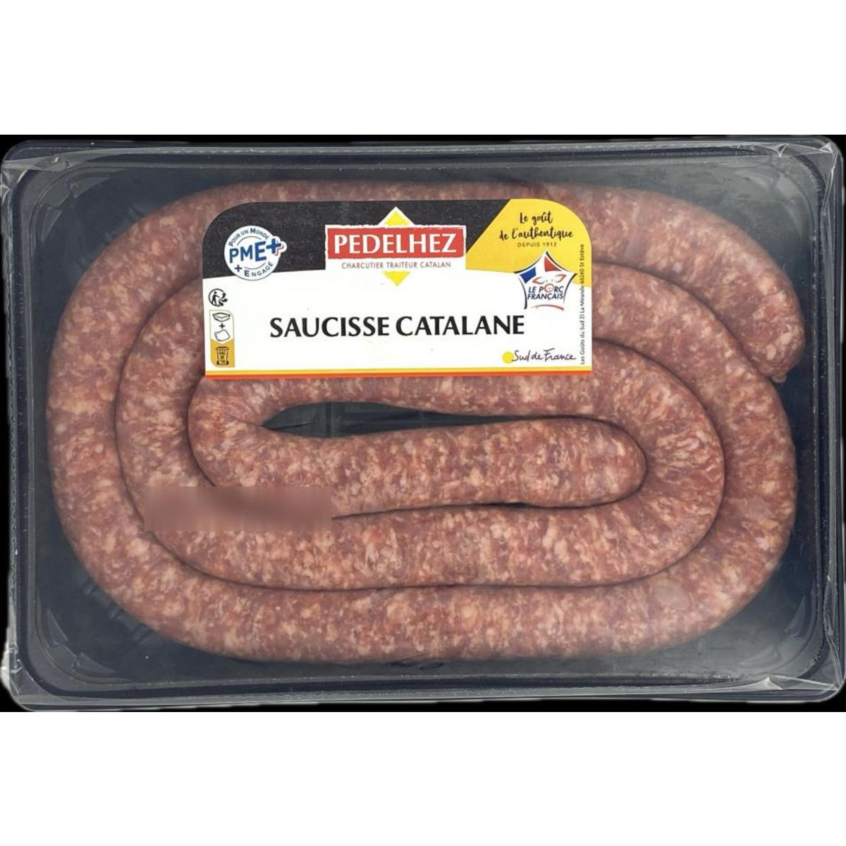 PEDELHEZ Saucisses catalanes pur porc à cuire 800g