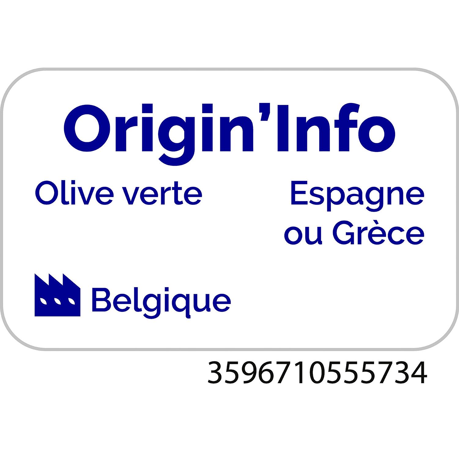 Voir la diapositive 3 : AUCHAN Olives vertes dénoyautées à l'orientale 150g