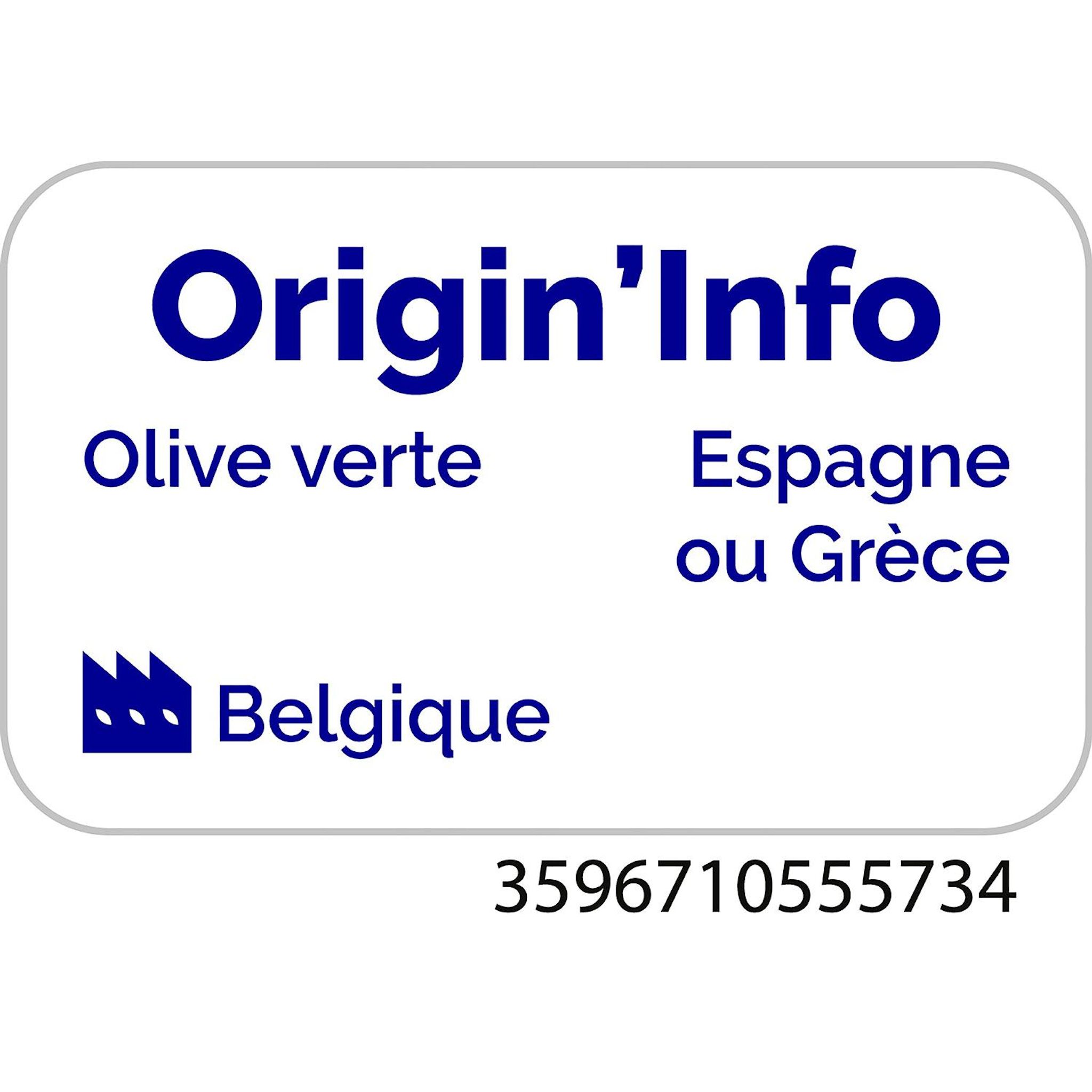 Voir la diapositive 3 : AUCHAN Olives vertes dénoyautées à l'orientale 150g