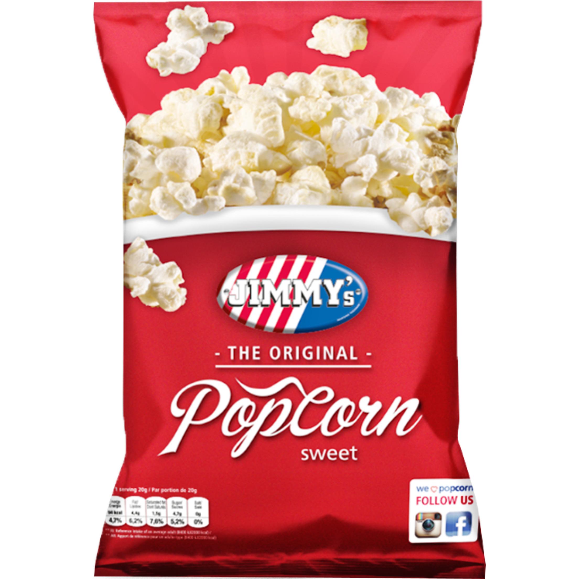 JIMMY'S Popcorn sucré en sachet 100g