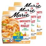 MARIE Gnocchetti au poulet crème au parmesan 2+1 offert 3x300g