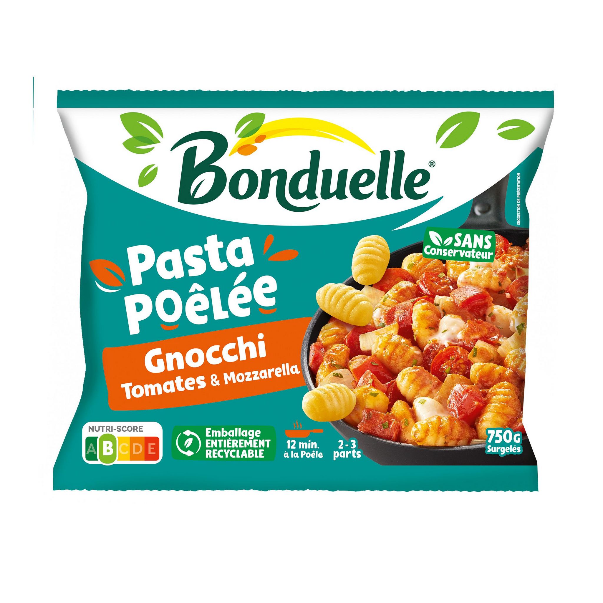 BONDUELLE Pasta Poêlée gnocchis tomates mozzarella 750g