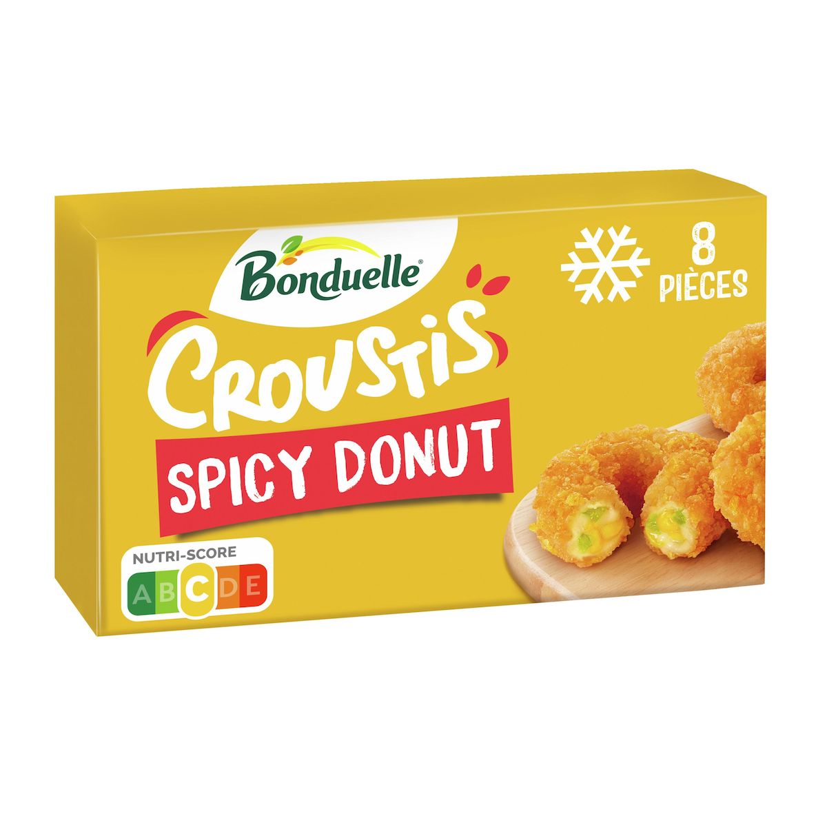 BONDUELLE Croustis de légumes et fromage panées préfrites surgelées 8 pièces 200g