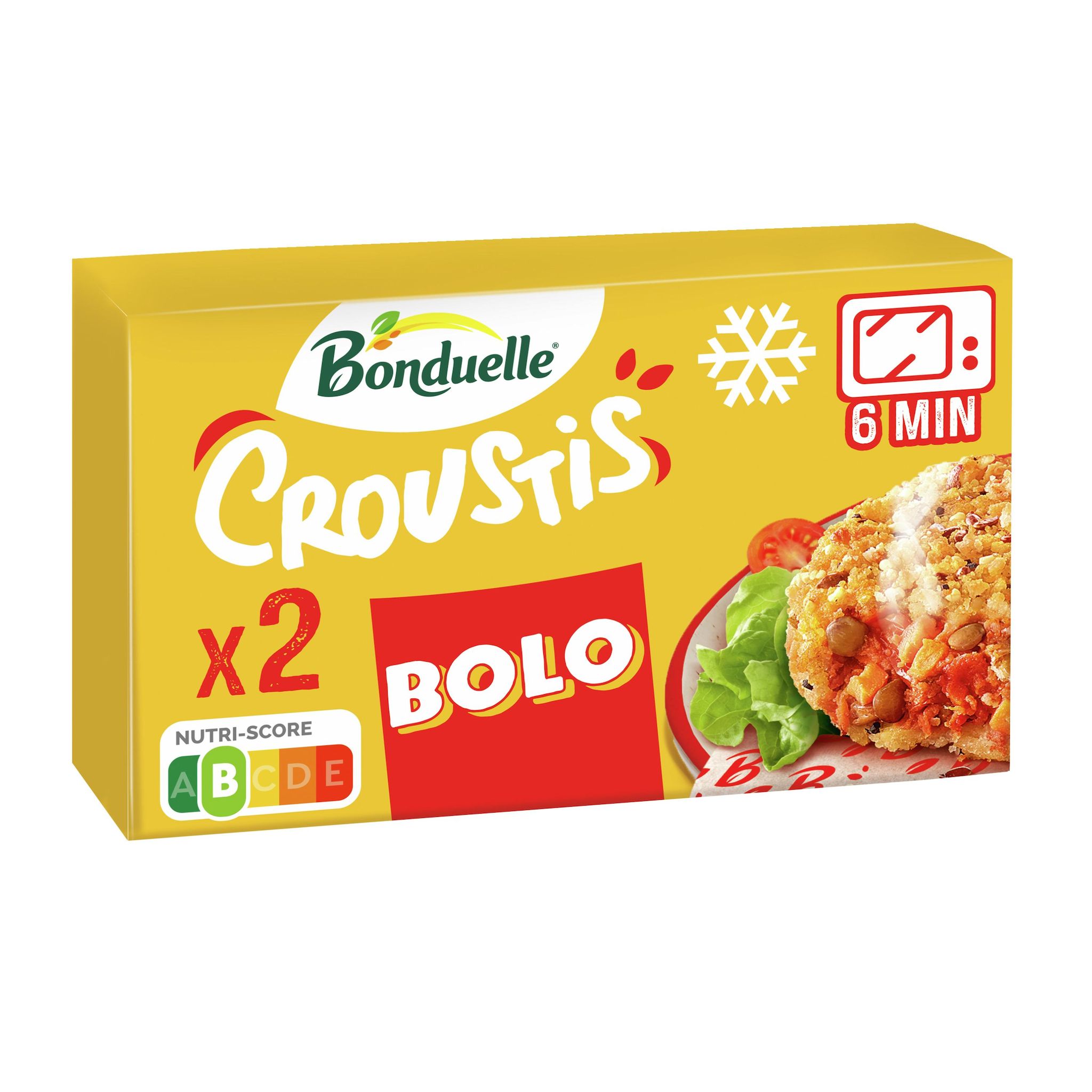Voir la diapositive 2 : BONDUELLE Maxi croustis de légumes et fromage goût bolognaise 240g