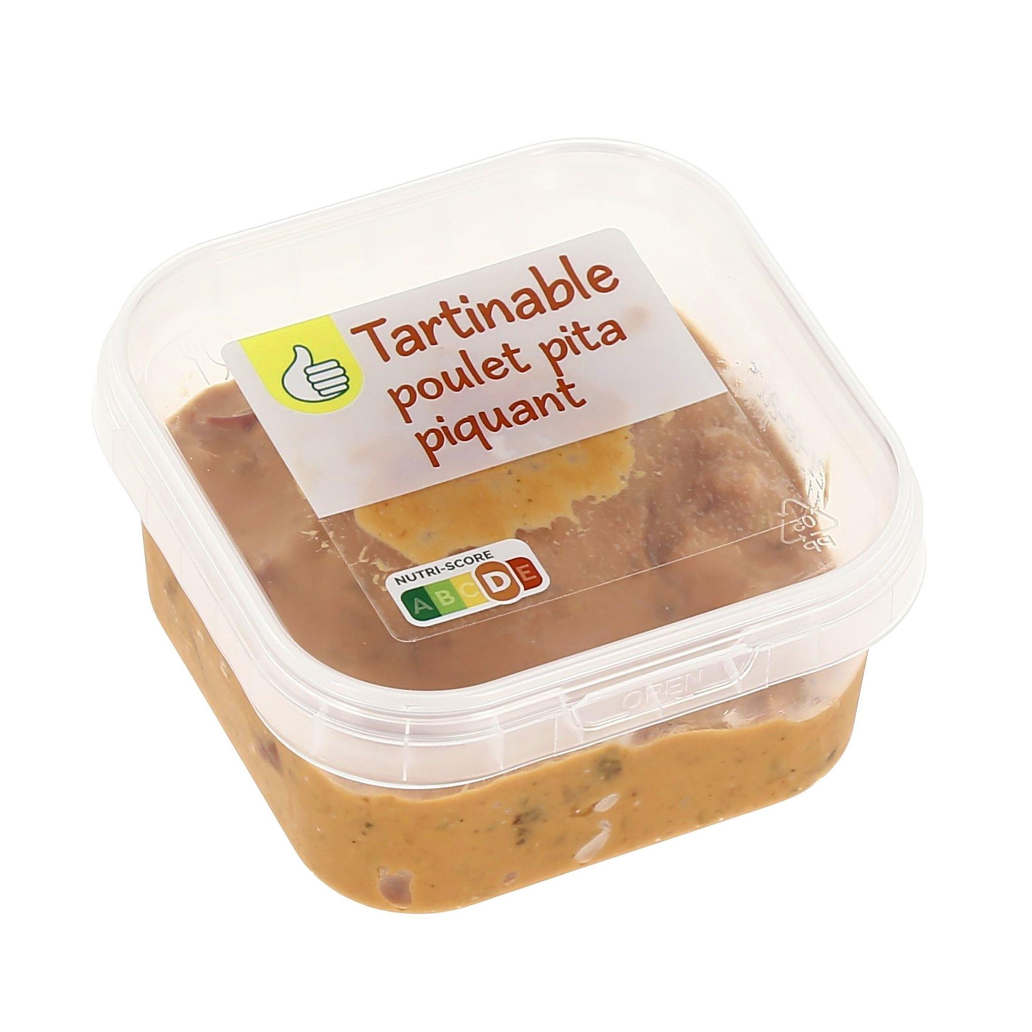 Voir la diapositive 2 : POUCE Tartinable poulet pita piquant 110g