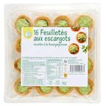 POUCE Feuilletés aux escargots recette à la Bourguignonne 16 pièces 176g