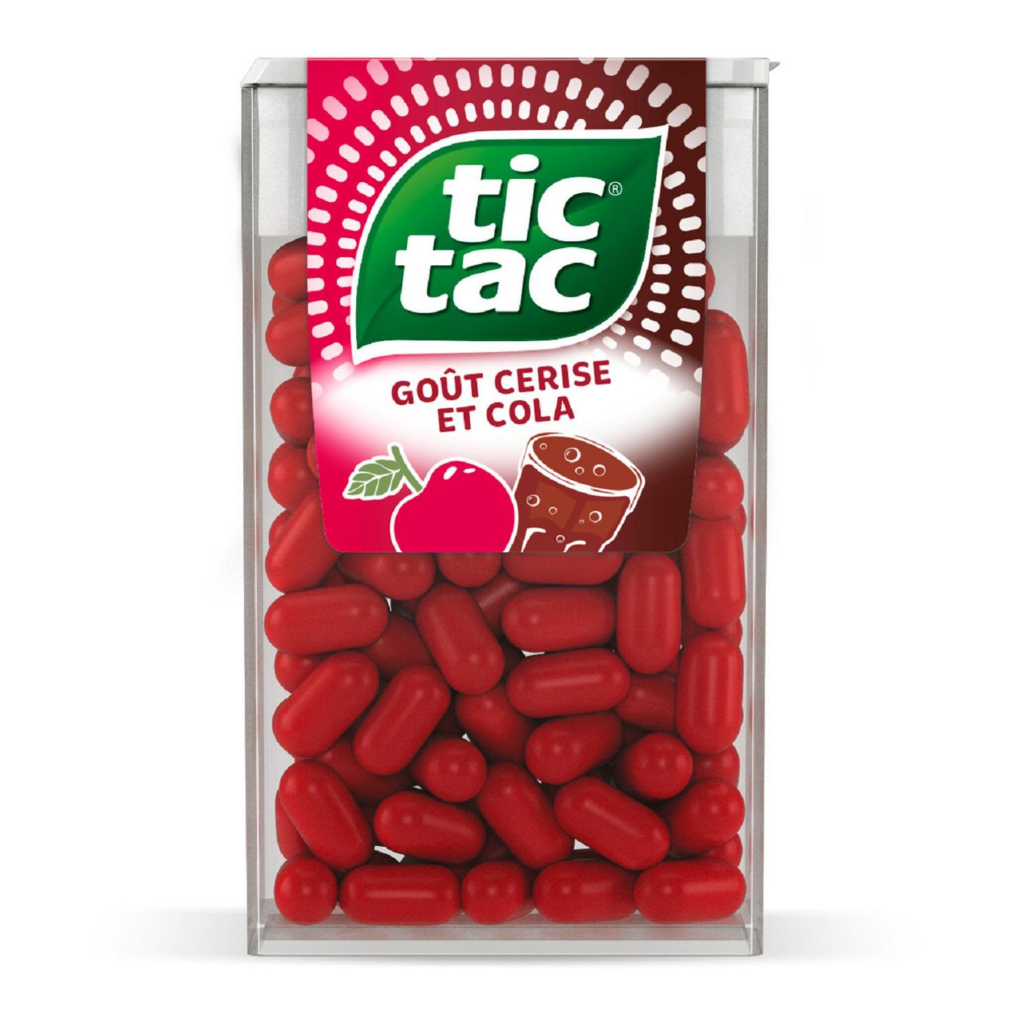 TIC TAC Bonbons goût cerise et cola 110 pastilles 54g