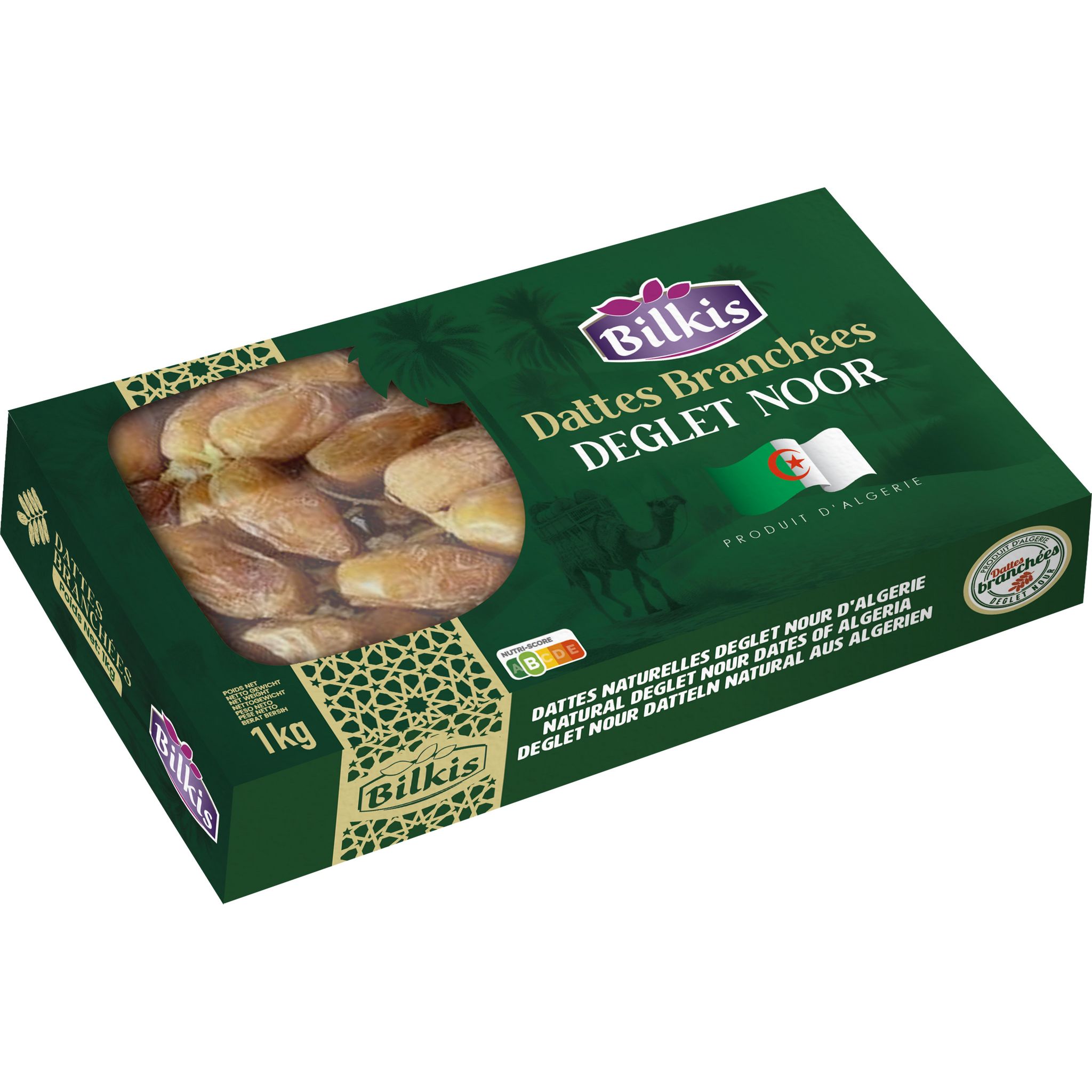 BILKIS Datte branchées Deglet Nour d'Algérie 1kg