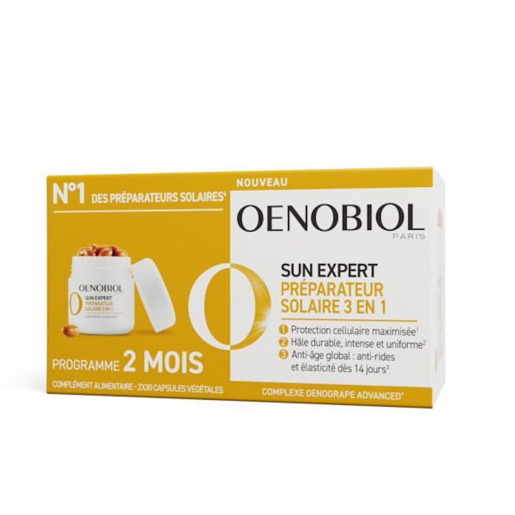 OENOBIOL Sun expert préparateur solaire 3en1 2x30gélules