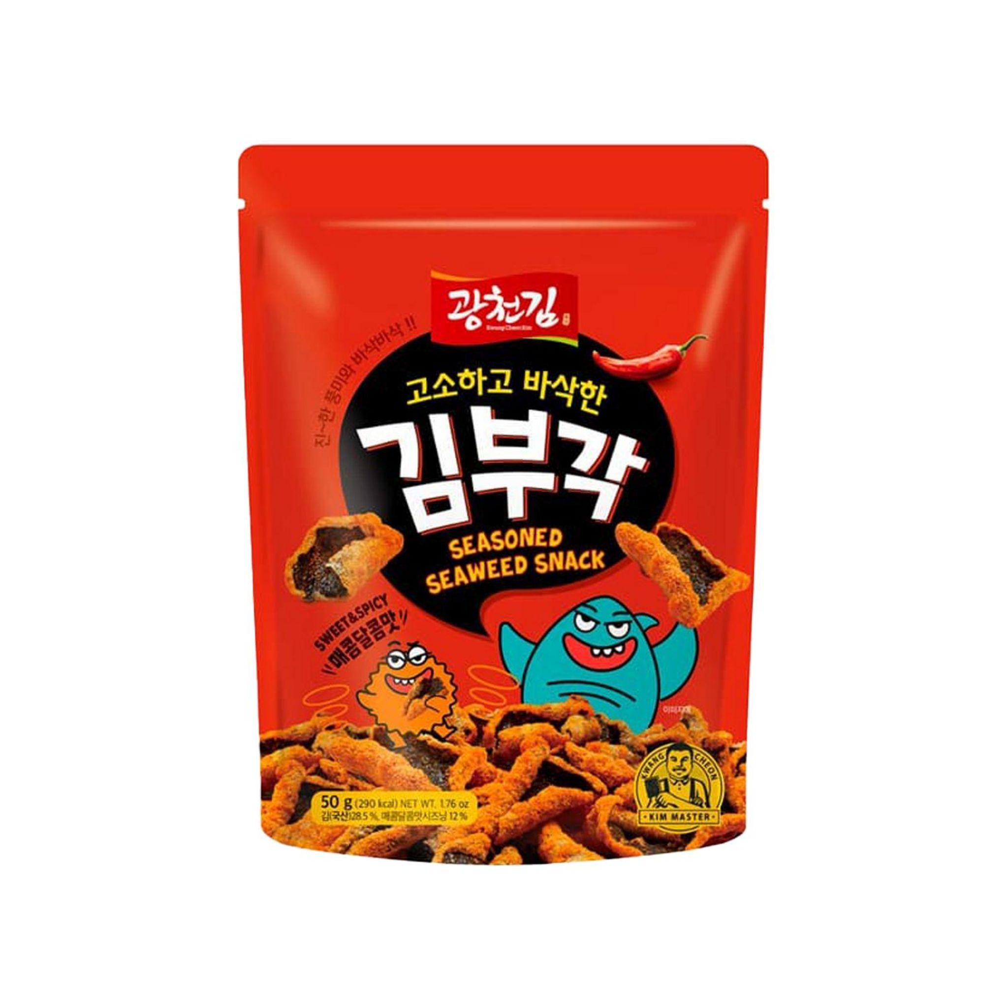 KWANGCHEONKIM Chips d'algues sweet and spicy 50g