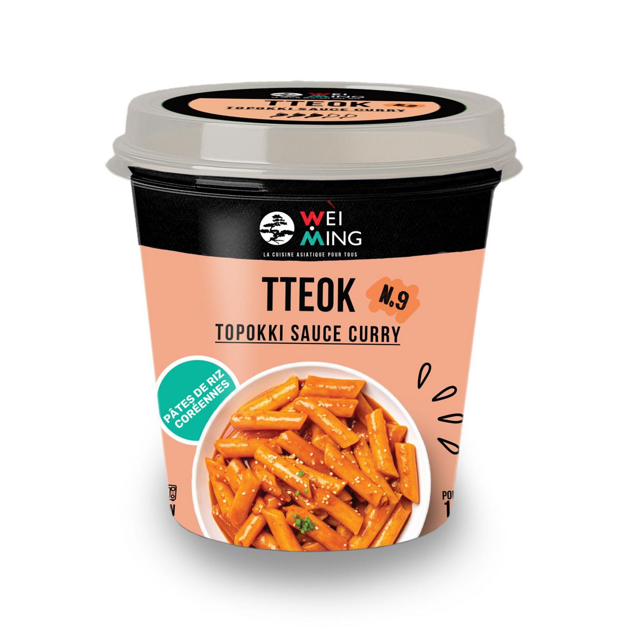 WEI MING Topokki au curry 1 portion 120g