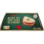 AUCHAN Bloc de foie gras de canard de France 5 tranches 200g