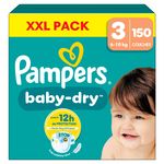 PAMPERS Baby dry couches taille 3 (6-11kg) 150 couches