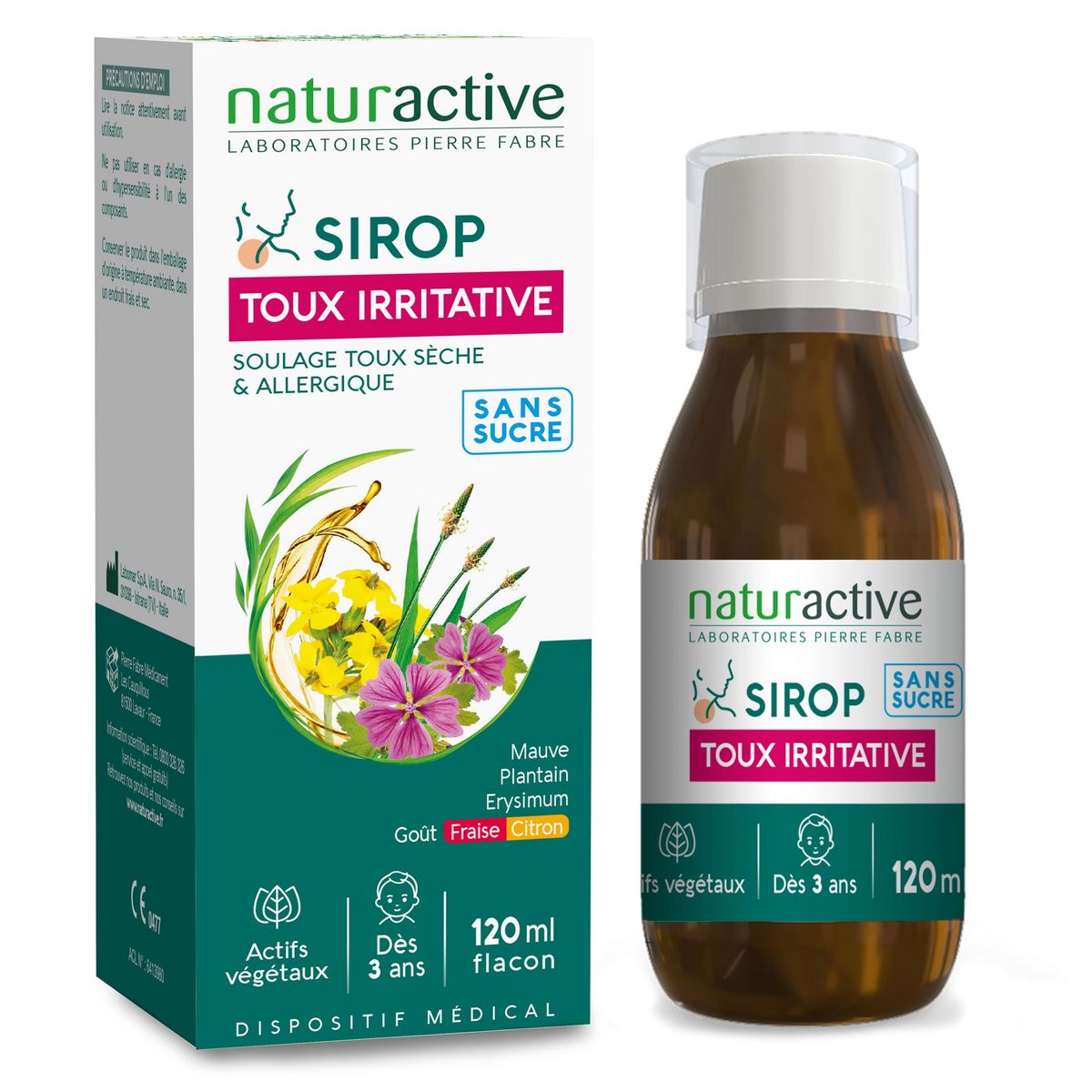 NATURACTIVE Sirop toux irritative 120ml