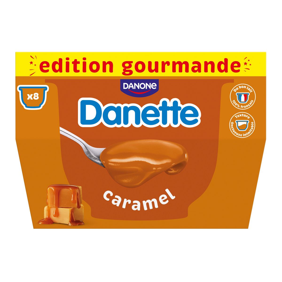 DANETTE Crème dessert au caramel 8x125g