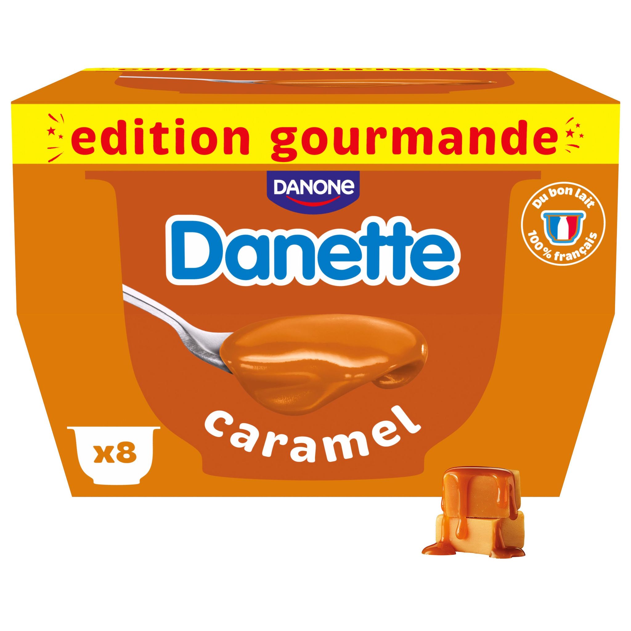 Voir la diapositive 2 : DANETTE Crème dessert au caramel 8x125g
