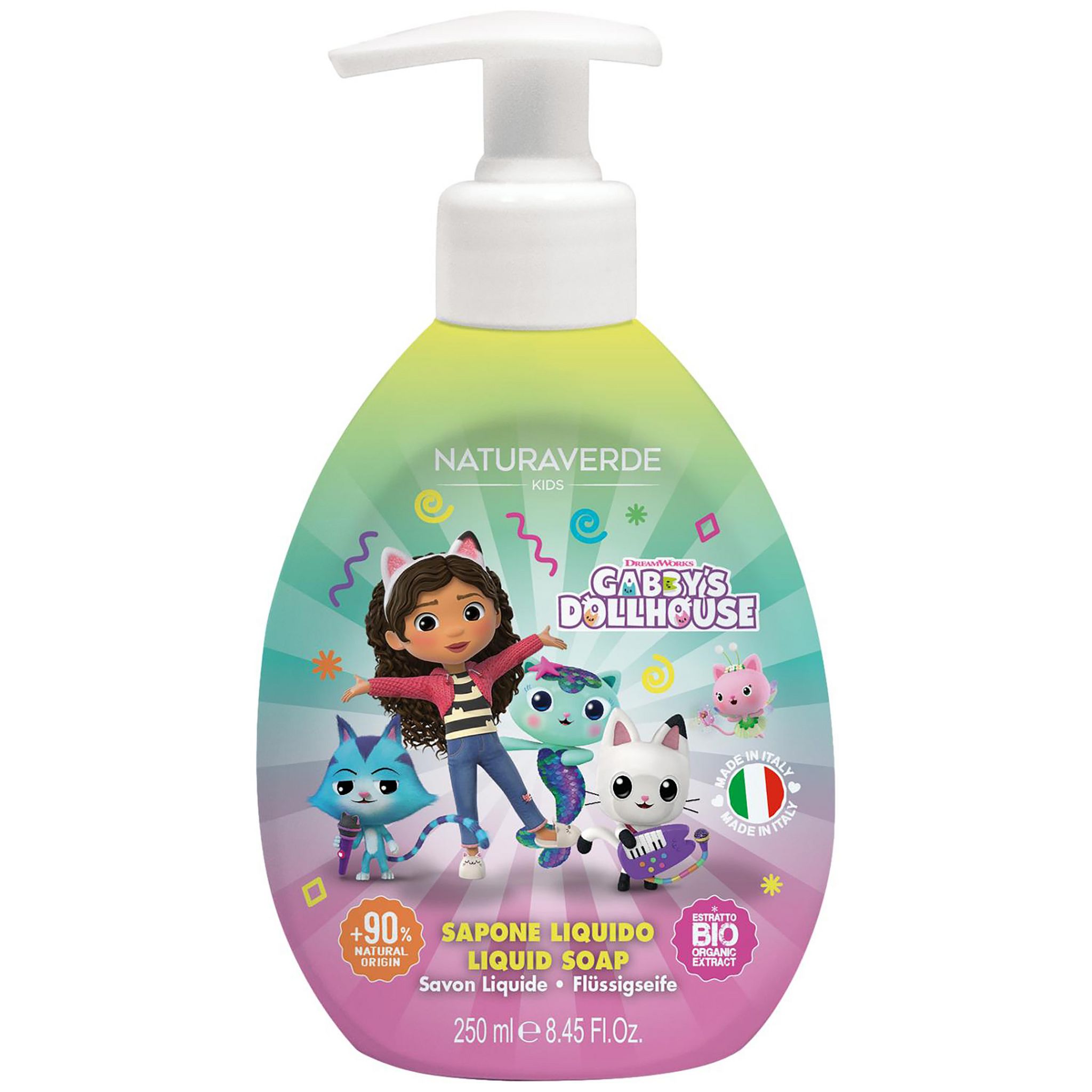 NATURAVERDE KIDS Savon liquide GABBY'S DOLLHOUSE 250ml