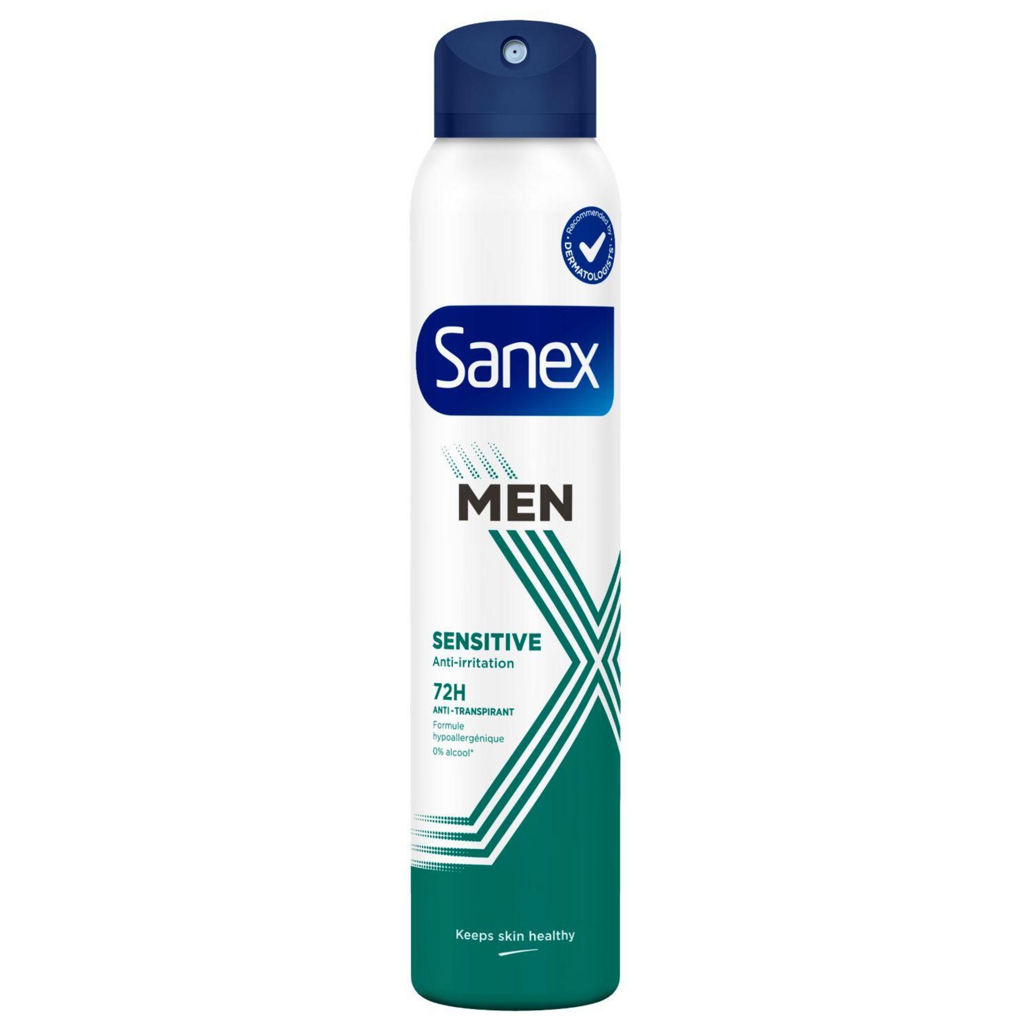 Voir la diapositive 2 : SANEX Men déodorant sensitive 72h 200ml