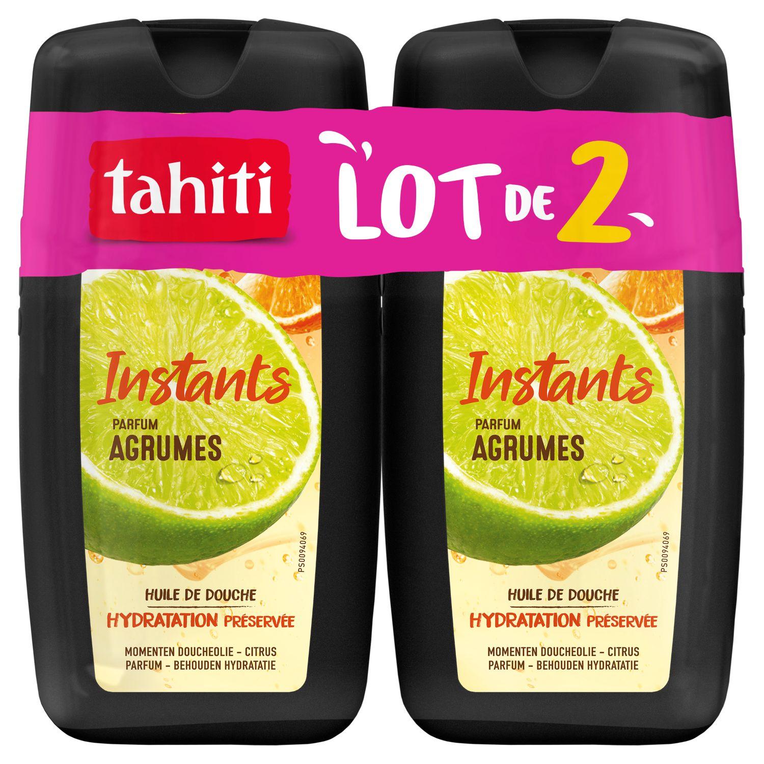 TAHITI Gel douche huile rituel agrumes 2x250ml