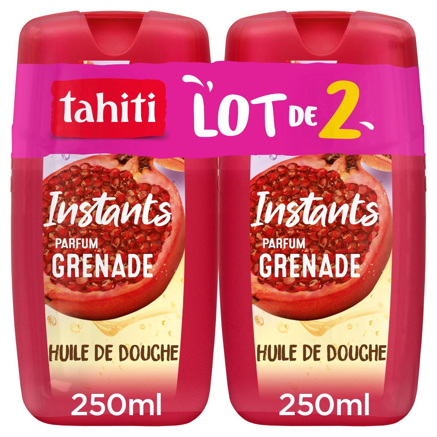 TAHITI Instants Huile de douche parfum grenade 2x250ml