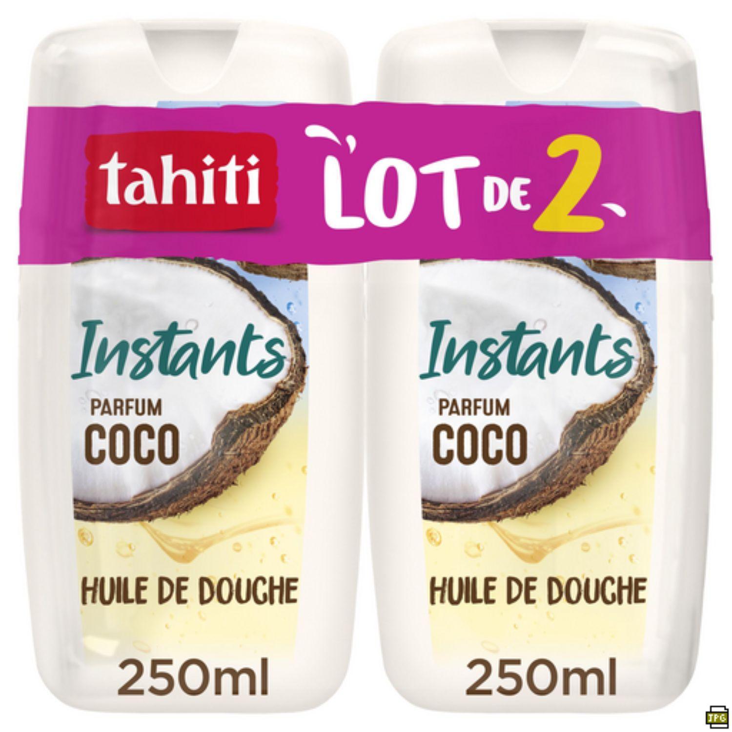 TAHITI Instants Huile de douche parfum coco 2x250ml