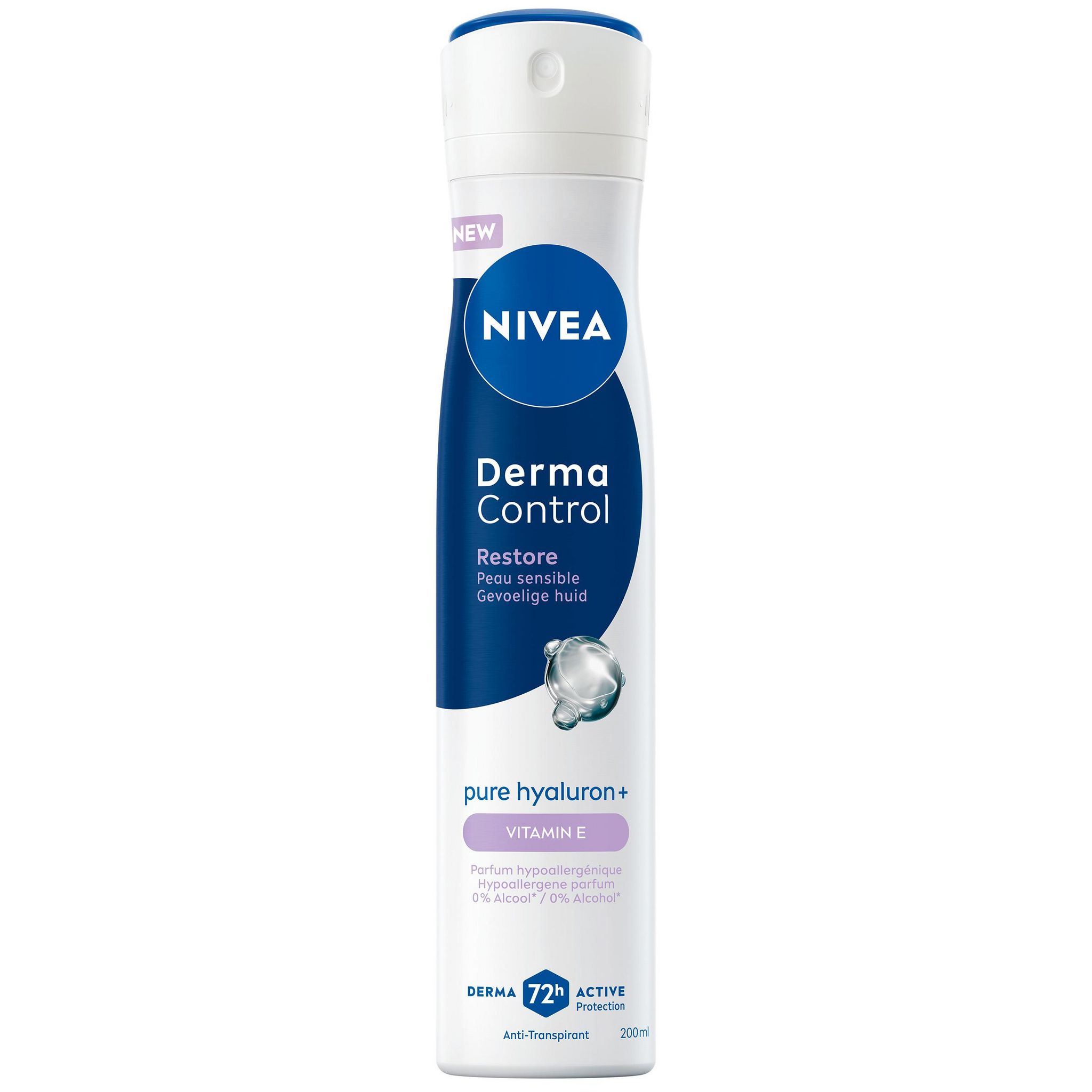 NIVEA Derma control Déodorant 72h restore 200ml