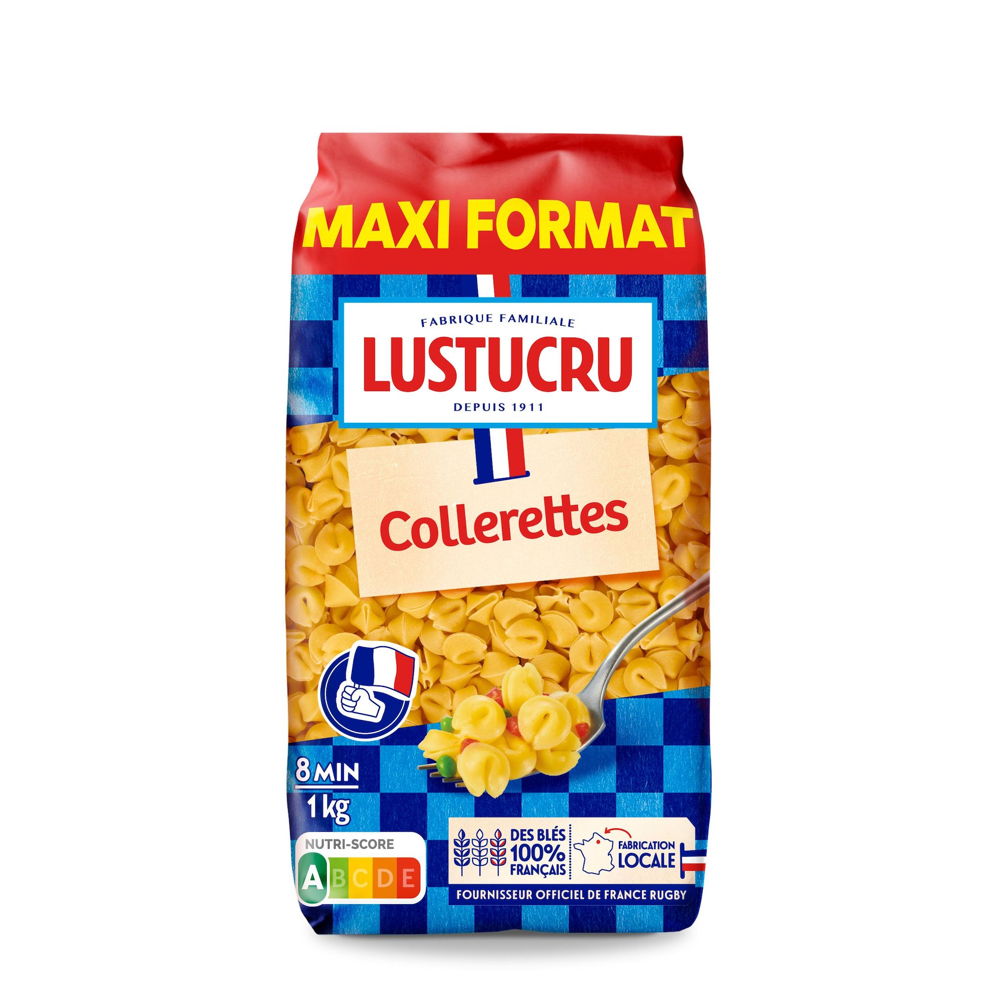 LUSTUCRU Les bonnes pâtes collerettes françaises 8min 1kg