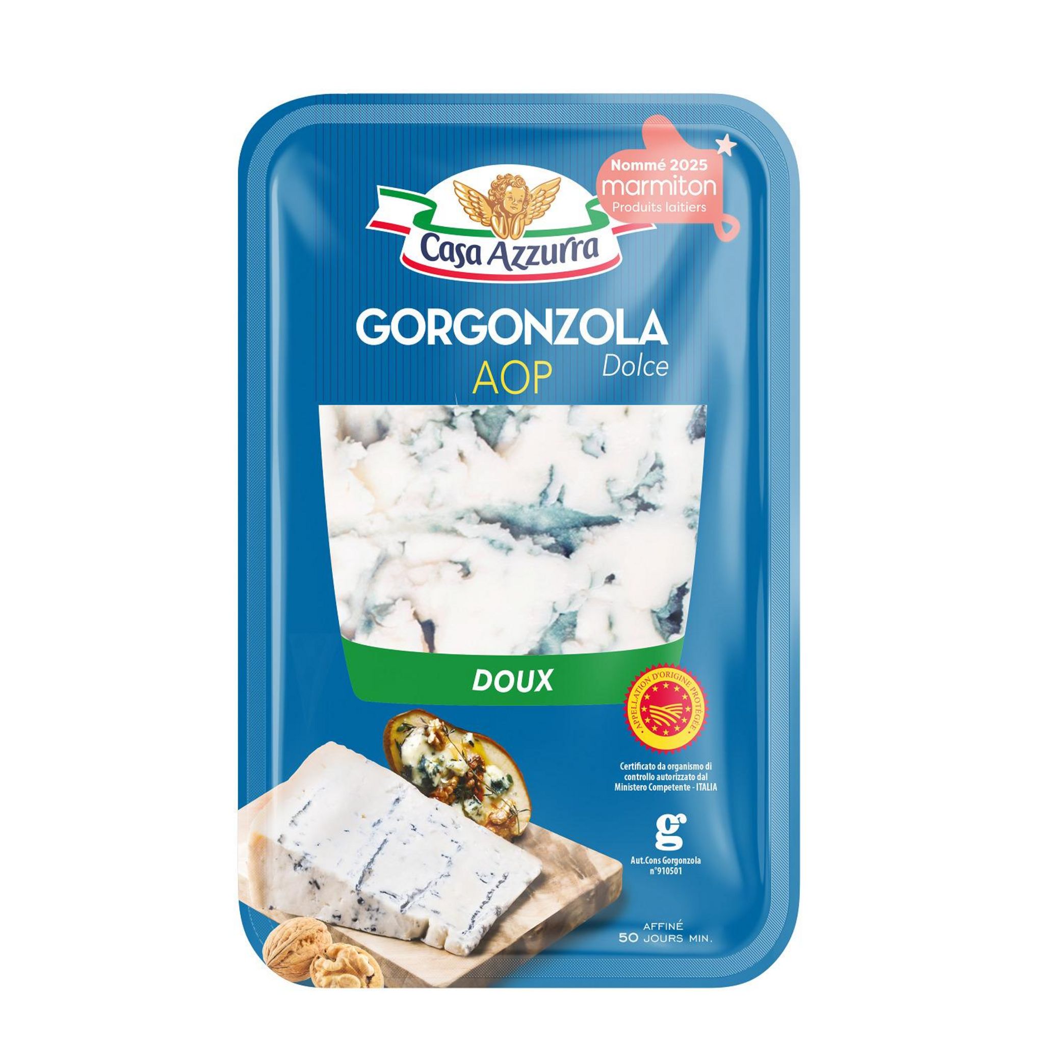 CASA AZZURRA Gorgonzola aop doux à pâte persillée 150g