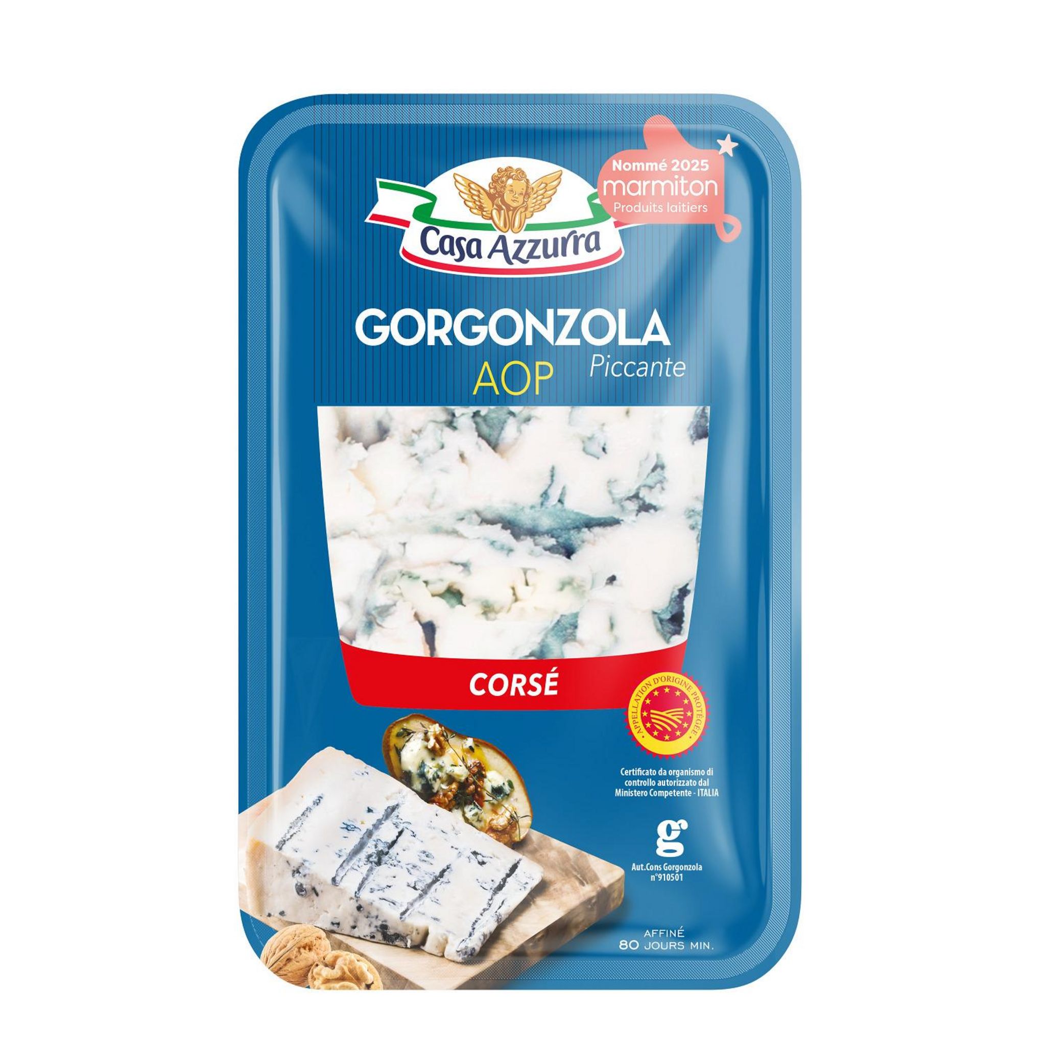 CASA AZZURRA Gorgonzola AOP corsé à pâte persillée 150g