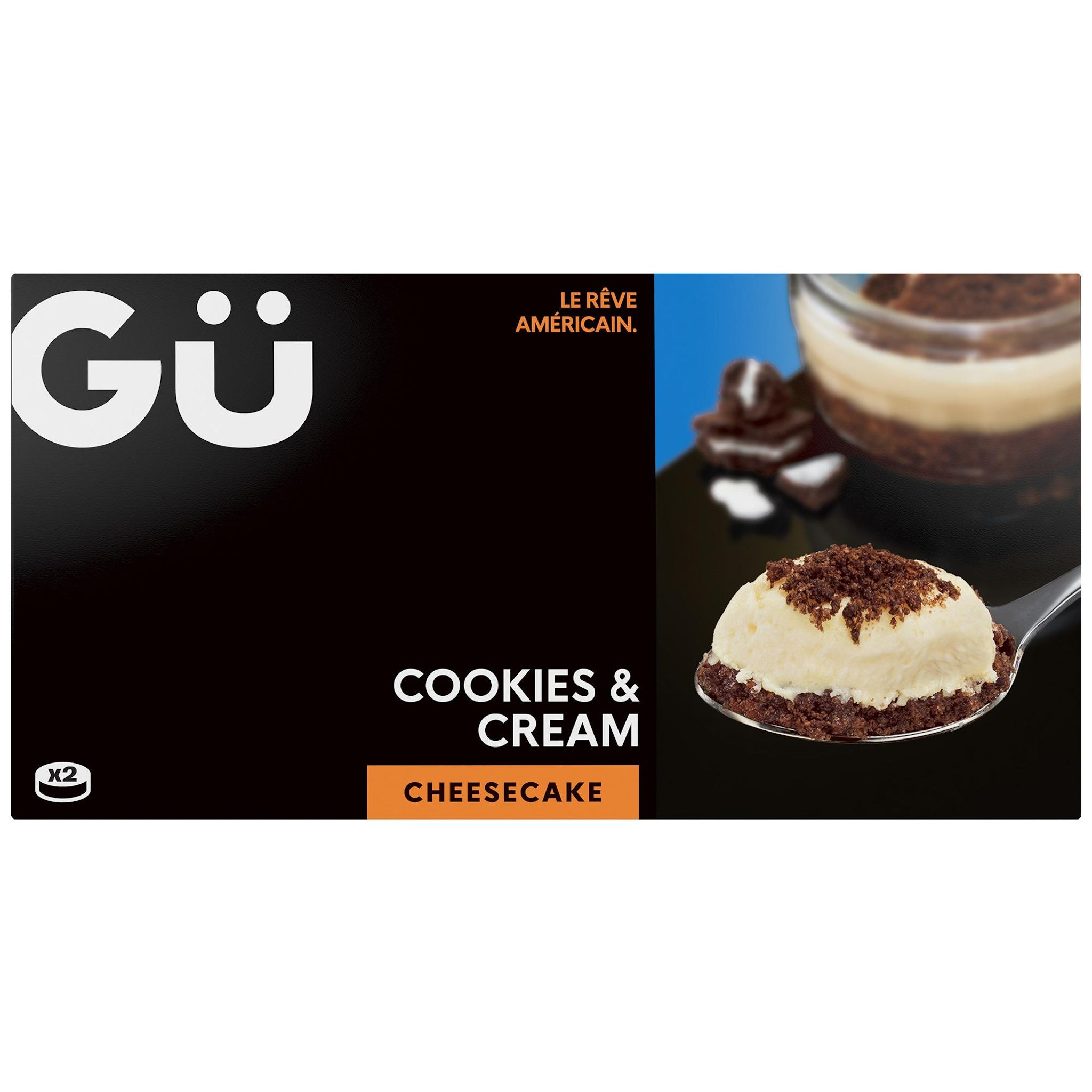 GU Cheesecake cookies et cream au mascarpone 2x80g