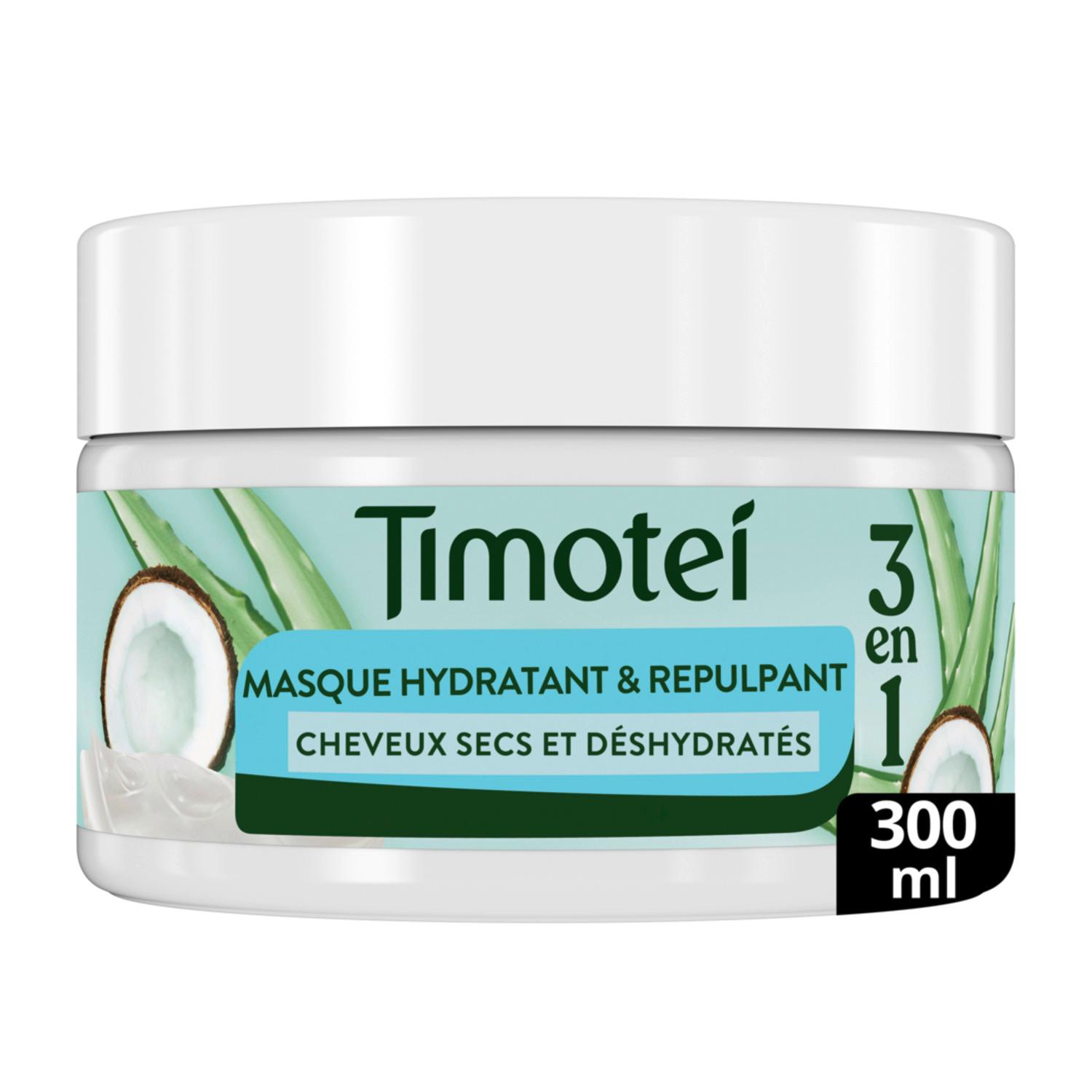Voir la diapositive 2 : TIMOTEI Masque 3 en 1 hydratant repulpant huile de coco 300ml