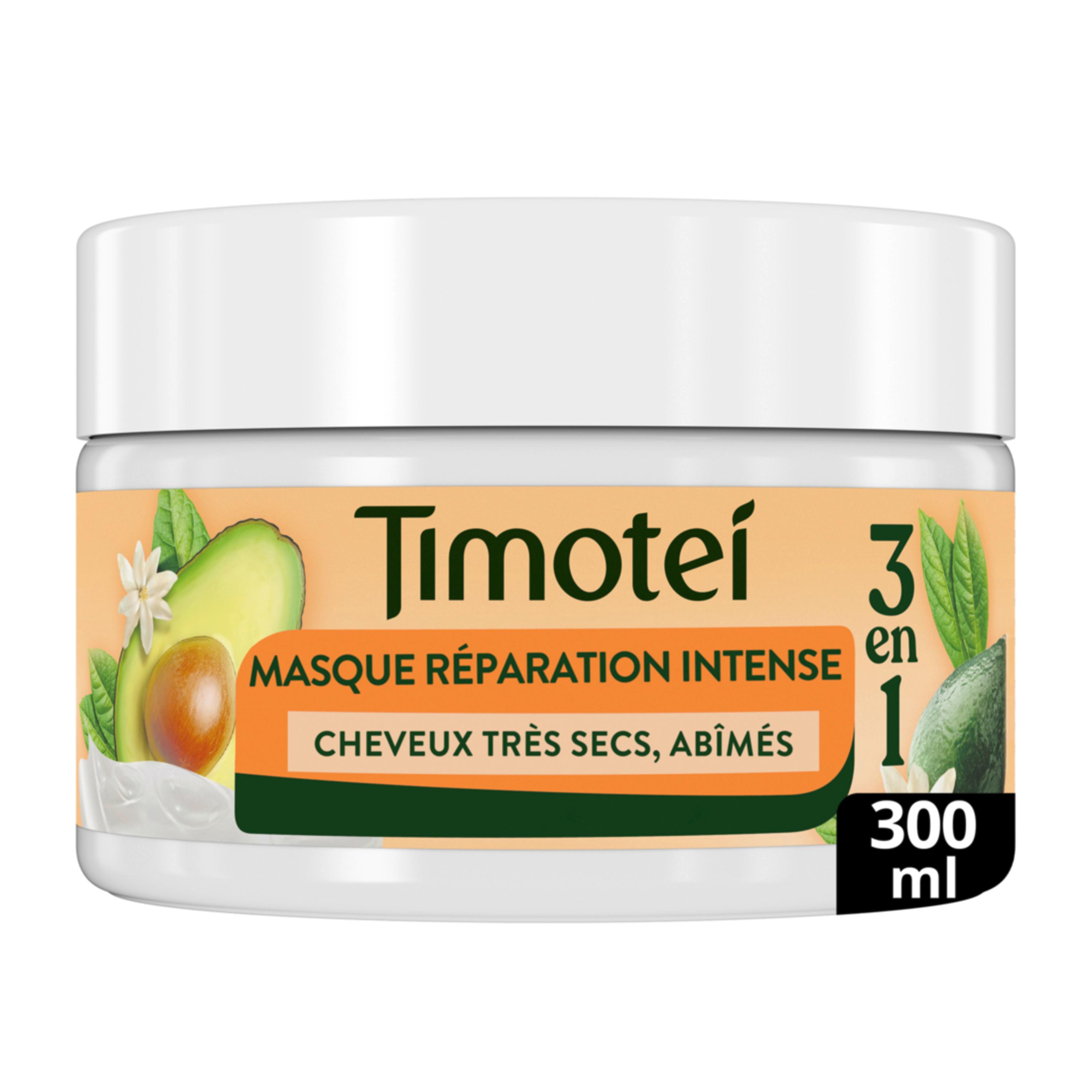 Voir la diapositive 2 : TIMOTEI Masque réparation intense 3en1 cheveux très secs et abîmés 300ml