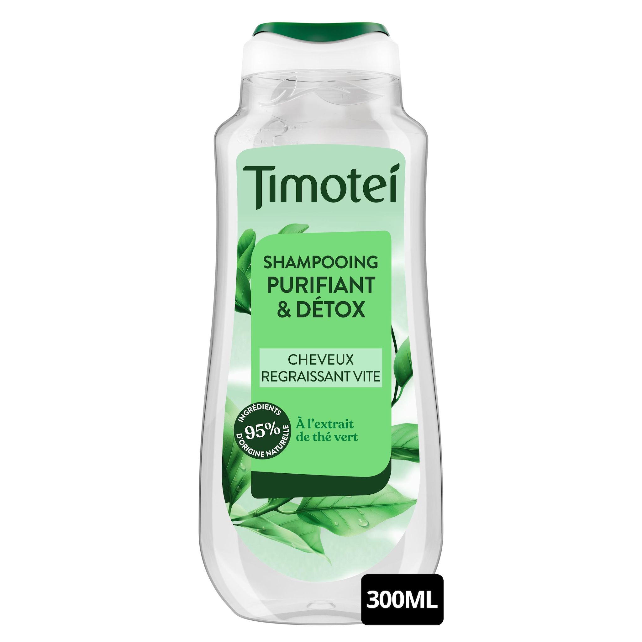 TIMOTEI Shampooing purifiant et détox pour cheveux regraissant vite 300ml