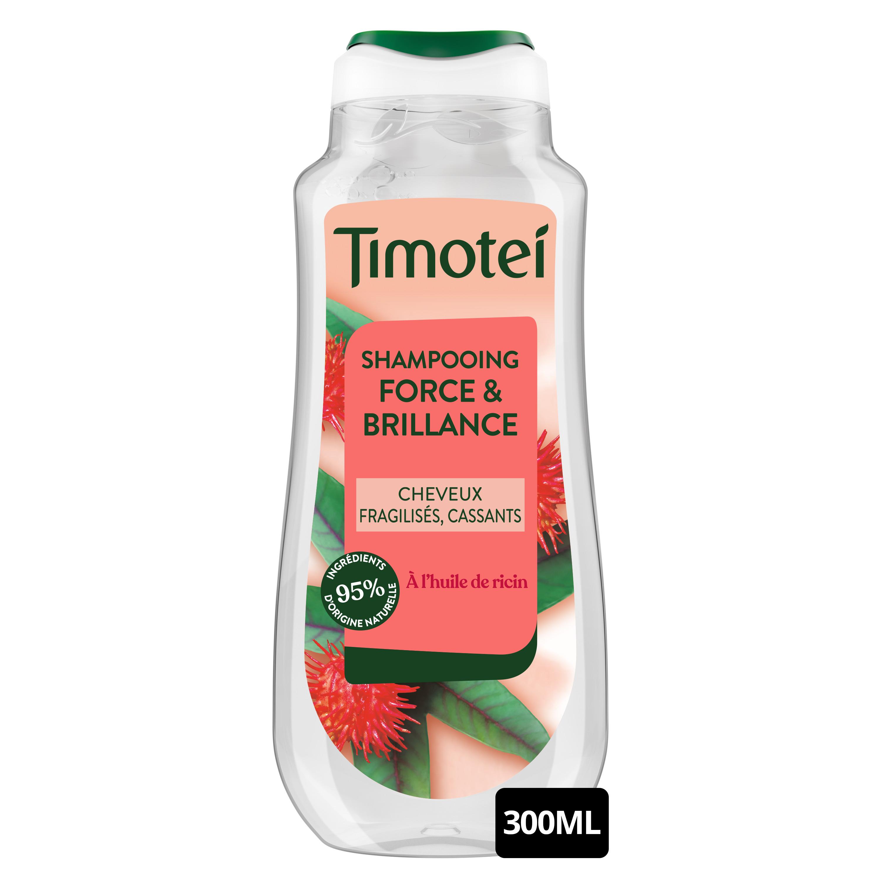 Voir la diapositive 2 : TIMOTEI Shampoing force et brillance pour cheveux fragilisés et cassants 300ml