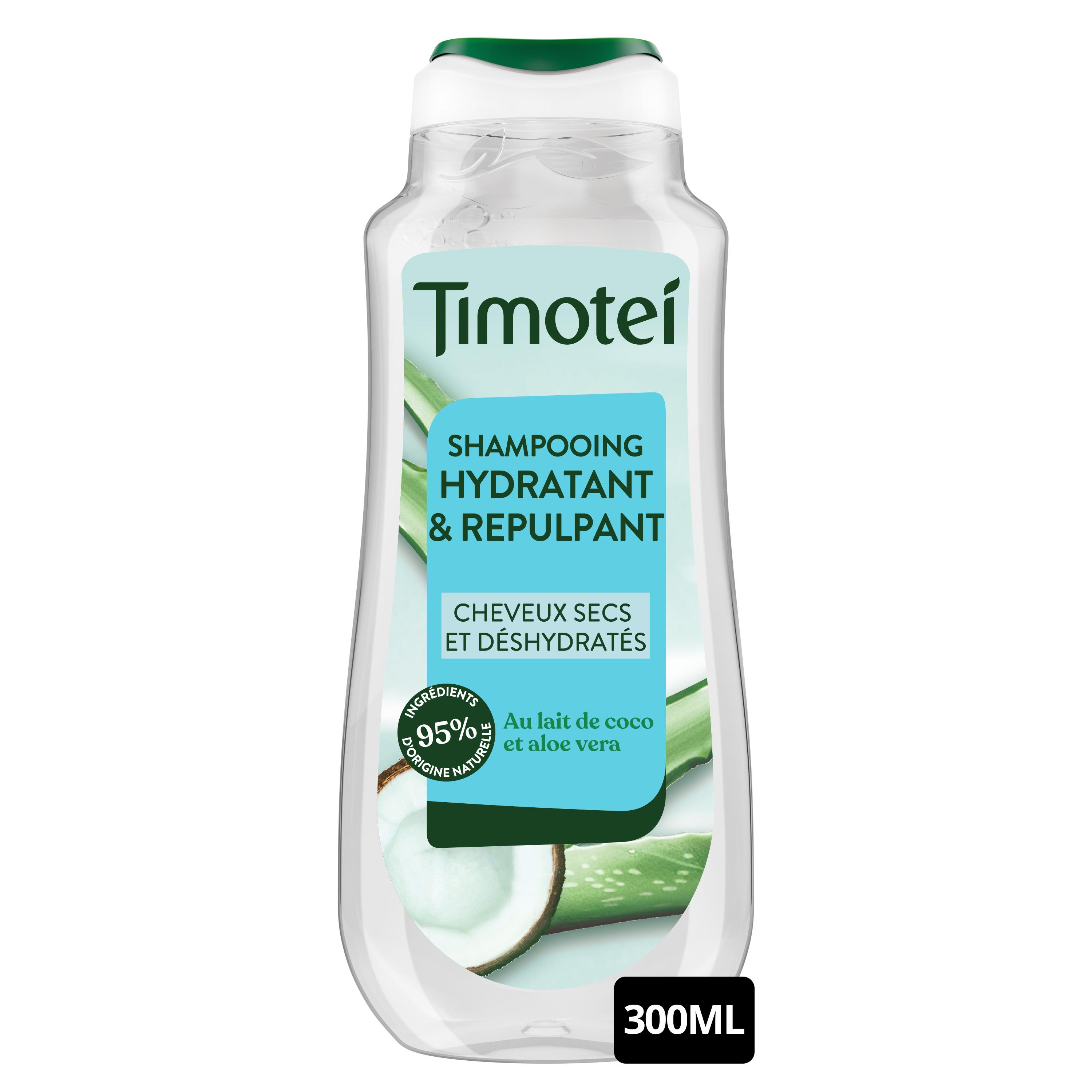 Voir la diapositive 2 : TIMOTEI Shampoing hydratant et repulpant pour cheveux secs et déshydratés 300ml