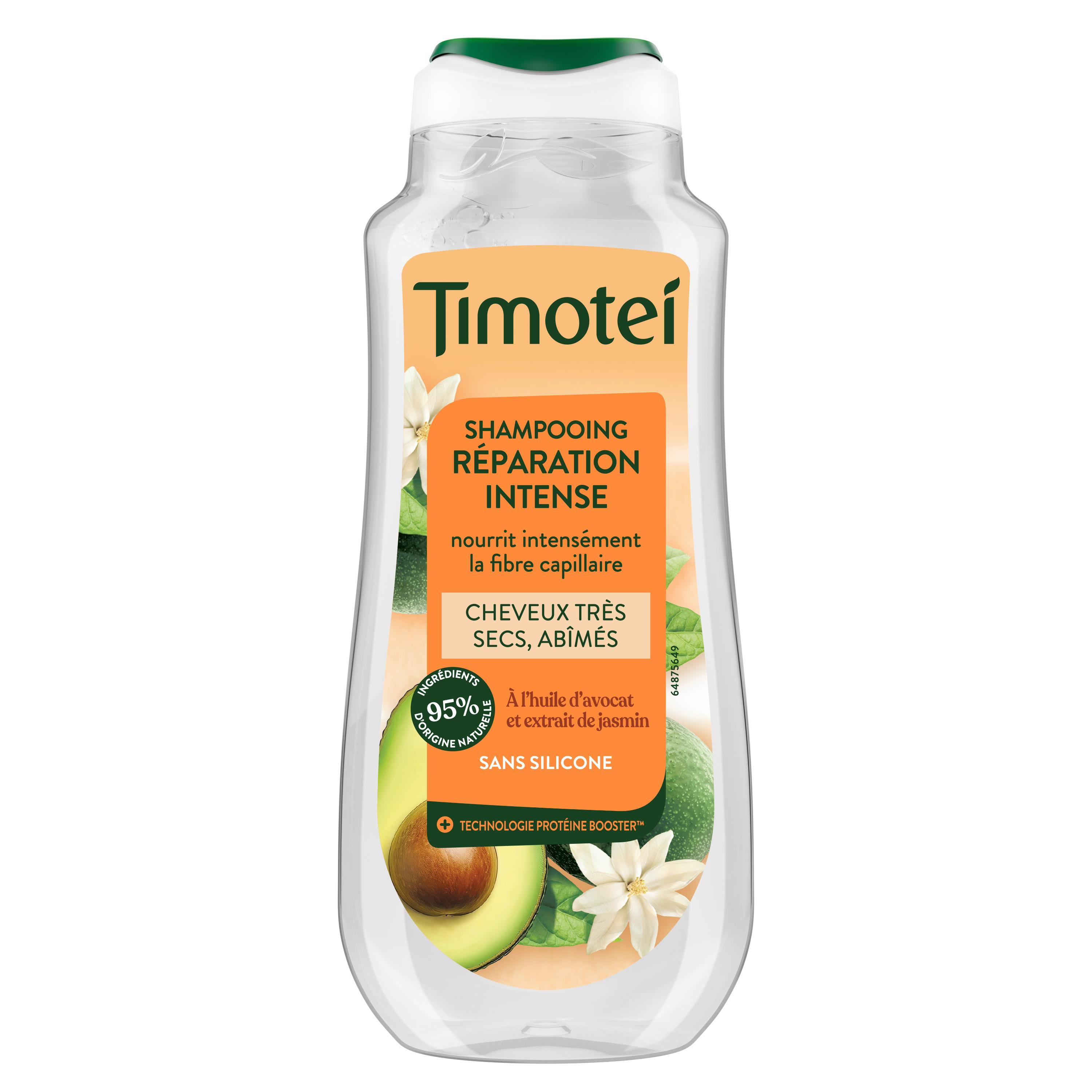 TIMOTEI Shampoing réparation intense pour cheveux très secs et abîmés 300ml
