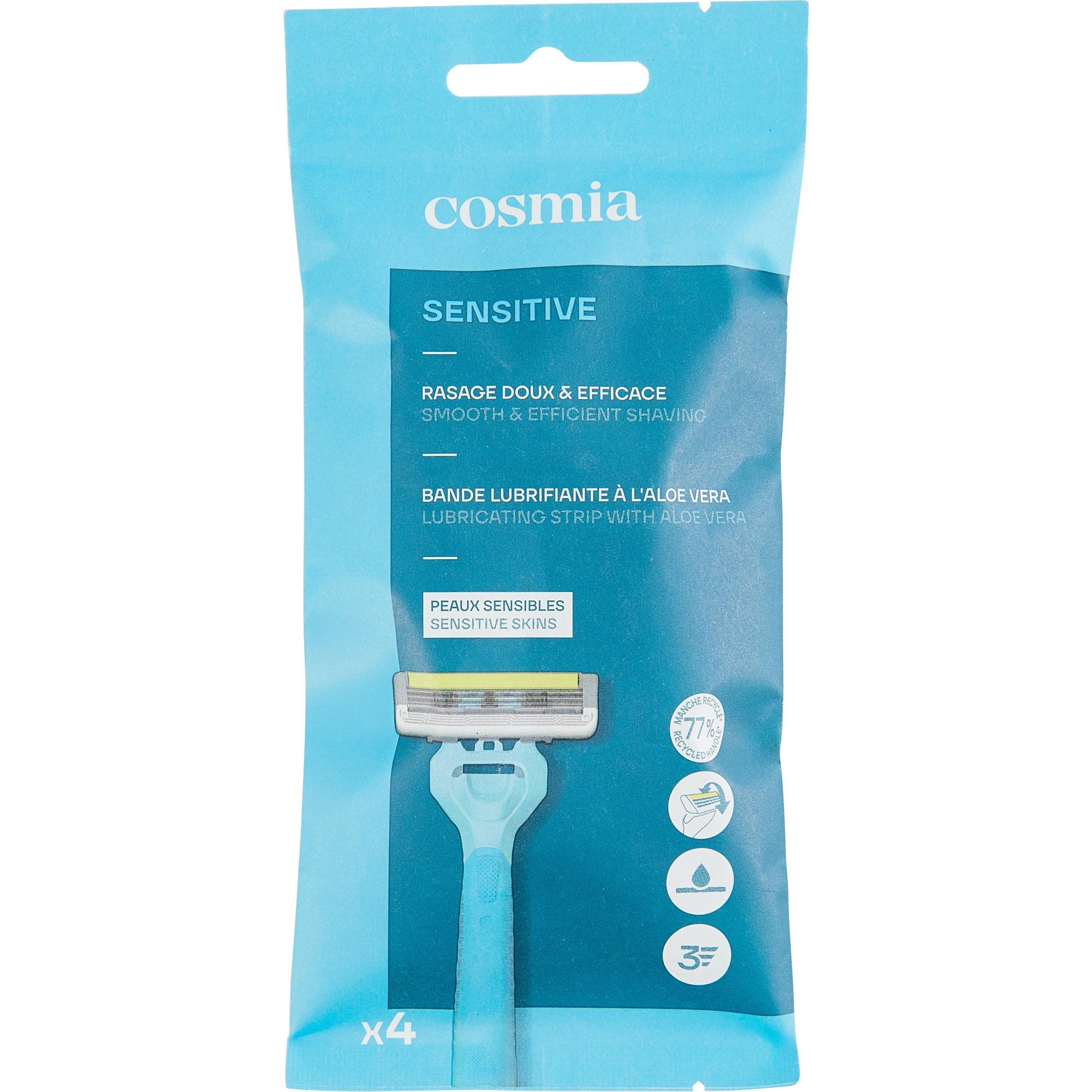 Voir la diapositive 2 : COSMIA Rasoir jetable 3 lames 4 rasoirs