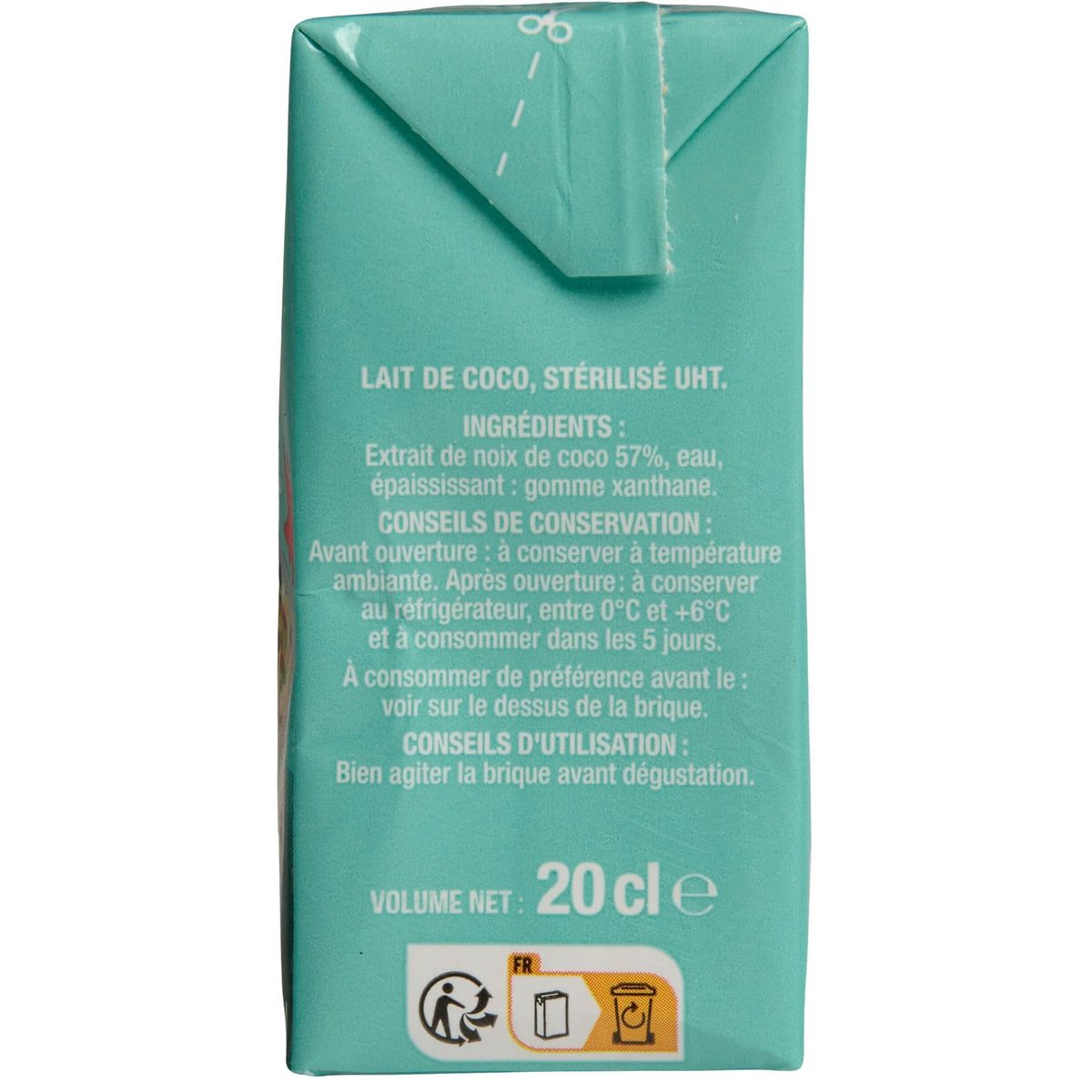 AUCHAN Coco cuisine uht 17% 3x20cl