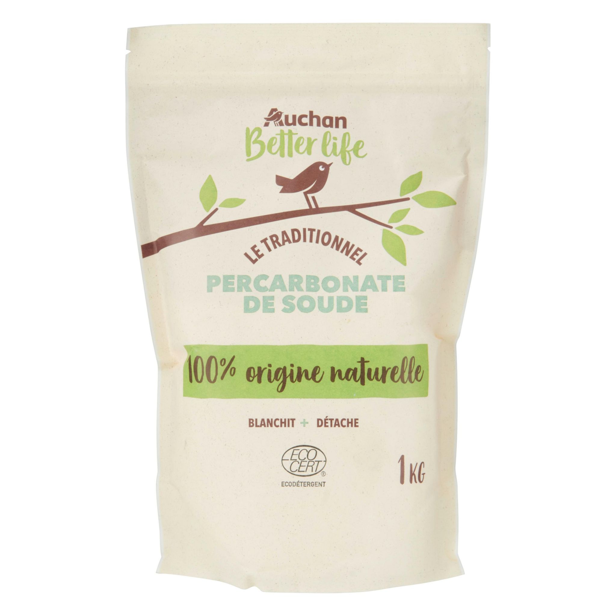 Voir la diapositive 3 : AUCHAN Détachant poudre certifié ecocert 1kg