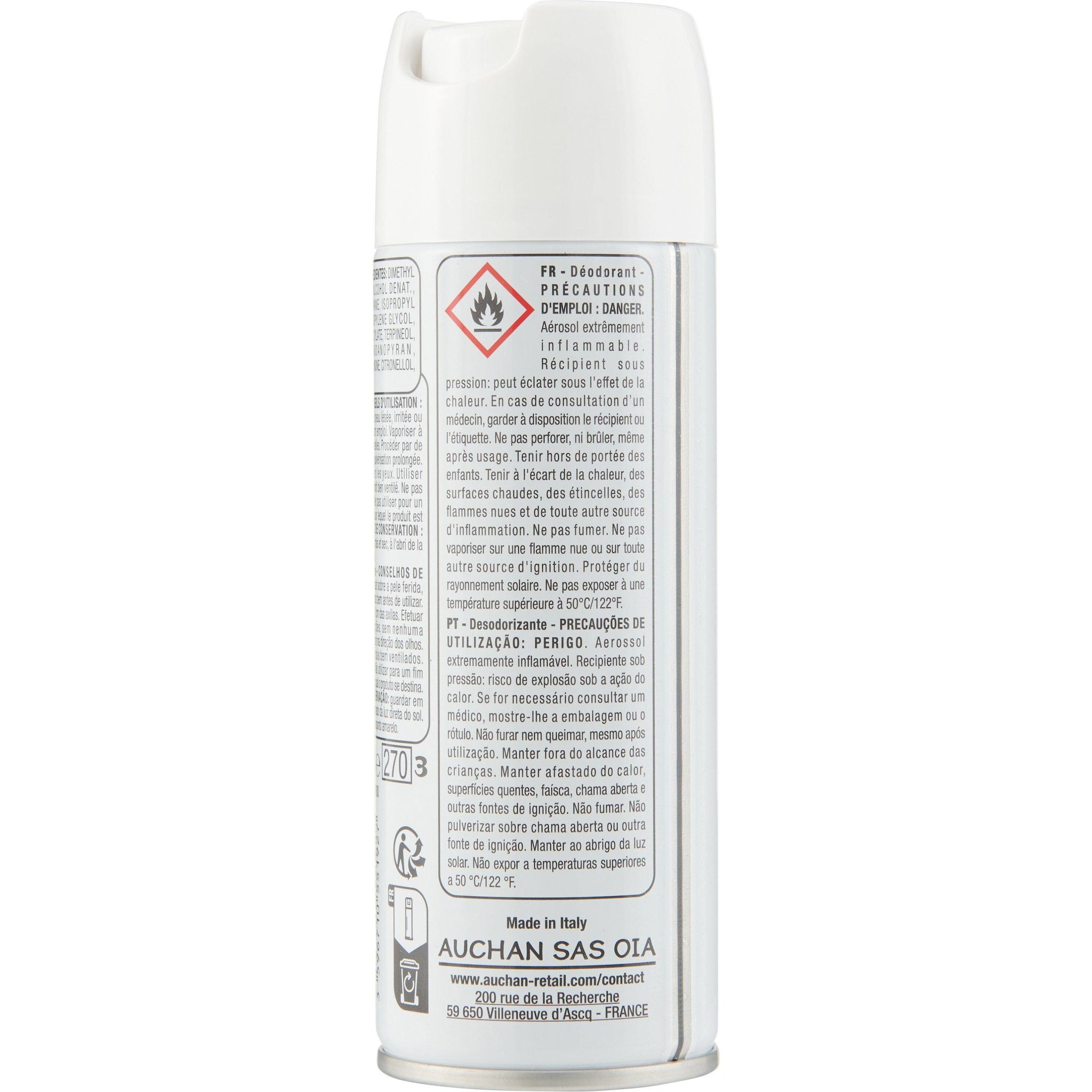 Voir la diapositive 4 : POUCE Déodorant spray 200ml