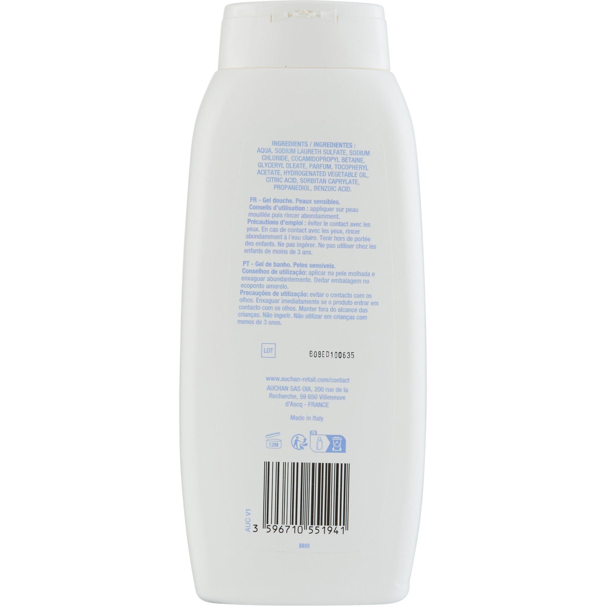 Voir la diapositive 2 : POUCE Gel douche dermo 500ml