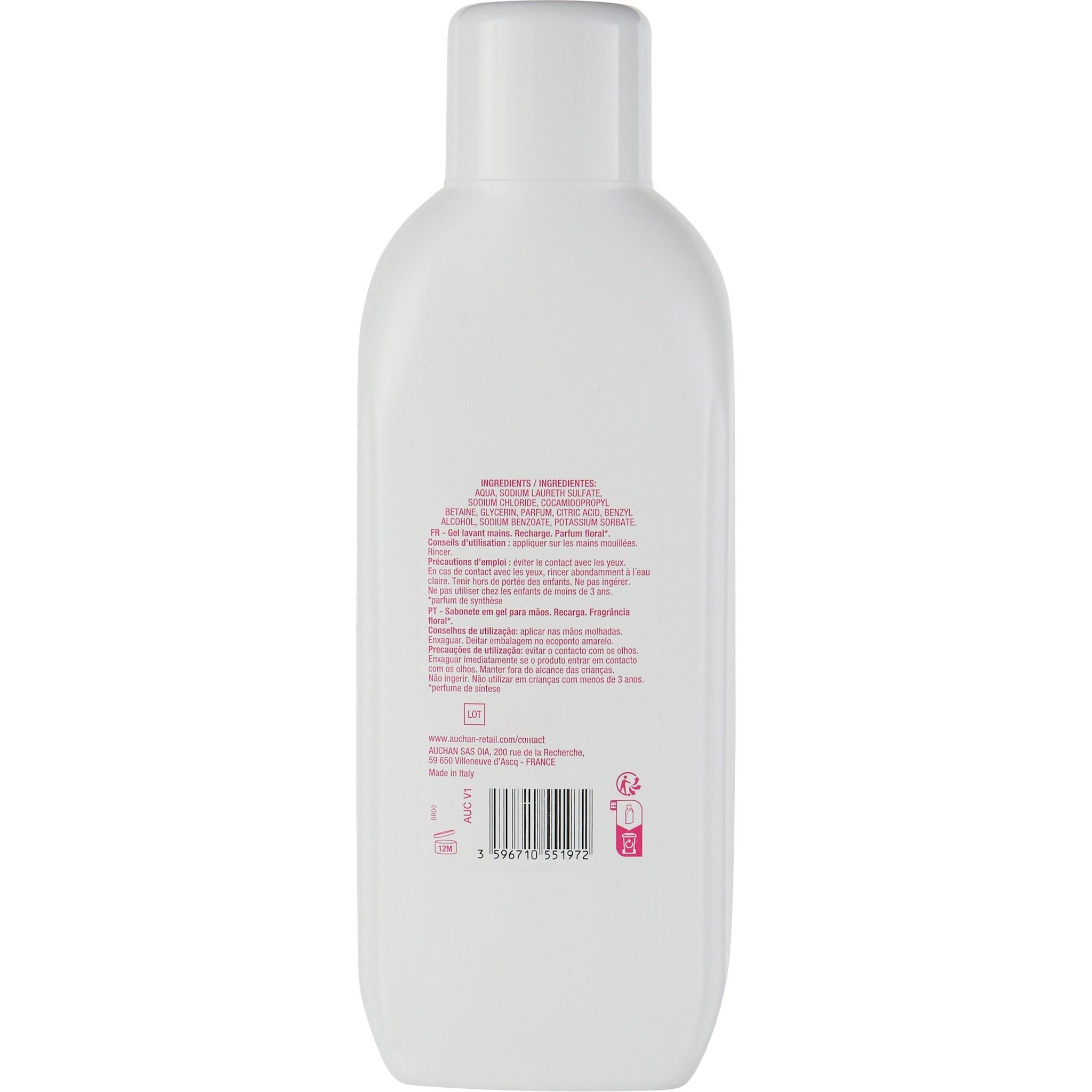 Voir la diapositive 2 : POUCE Recharge savon liquide parfum floral 1l