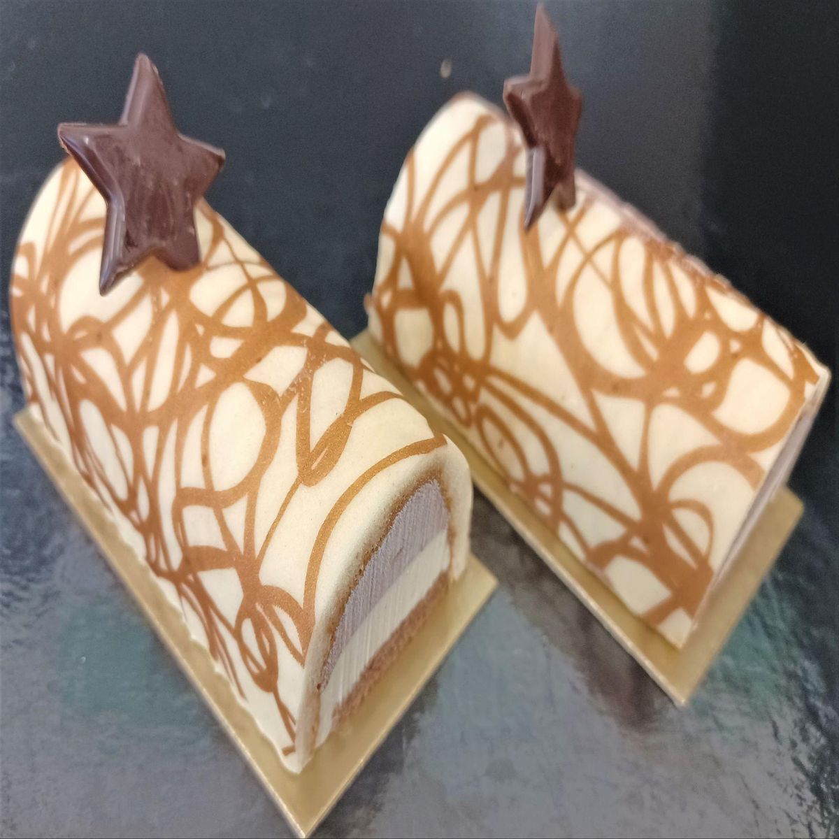 Buchette vanille chocolat 2 parts 110 g