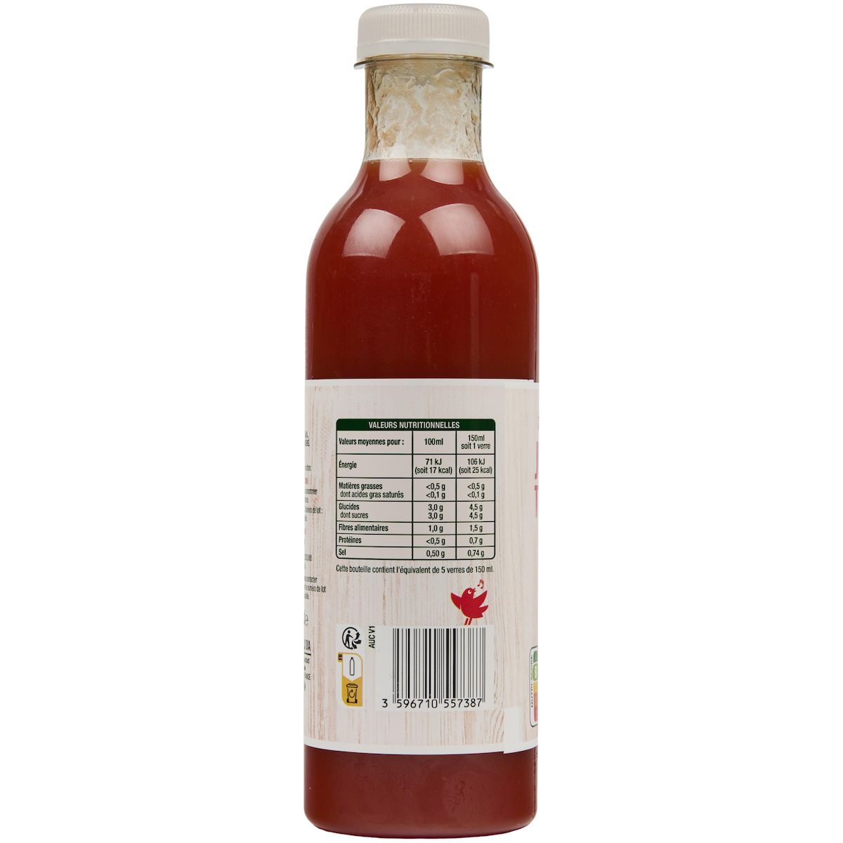 AUCHAN Jus de tomate 75cl