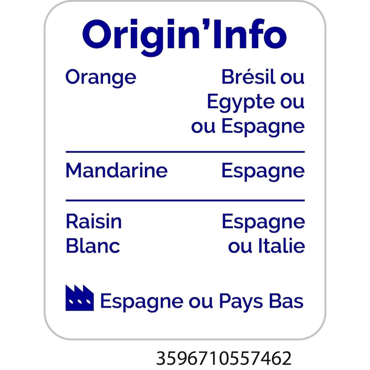 AUCHAN 100% pur jus pressé orange mandarine raisin 1l