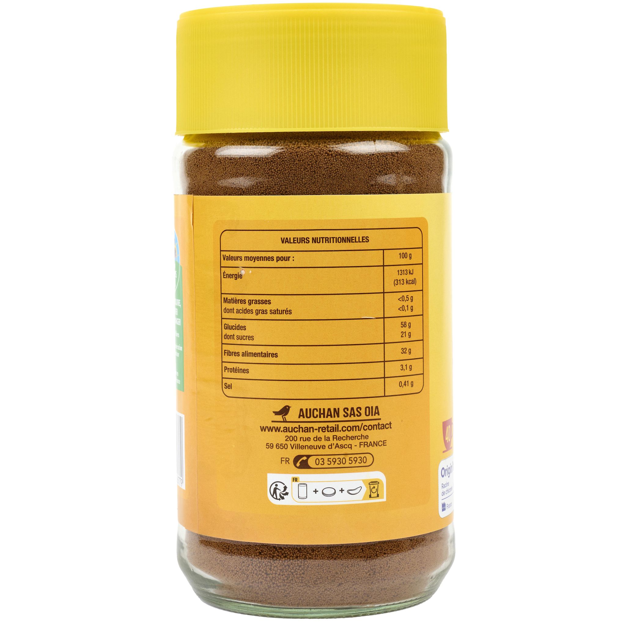 Voir la diapositive 2 : AUCHAN CULTIVONS LE BON Chicorée nature 200g