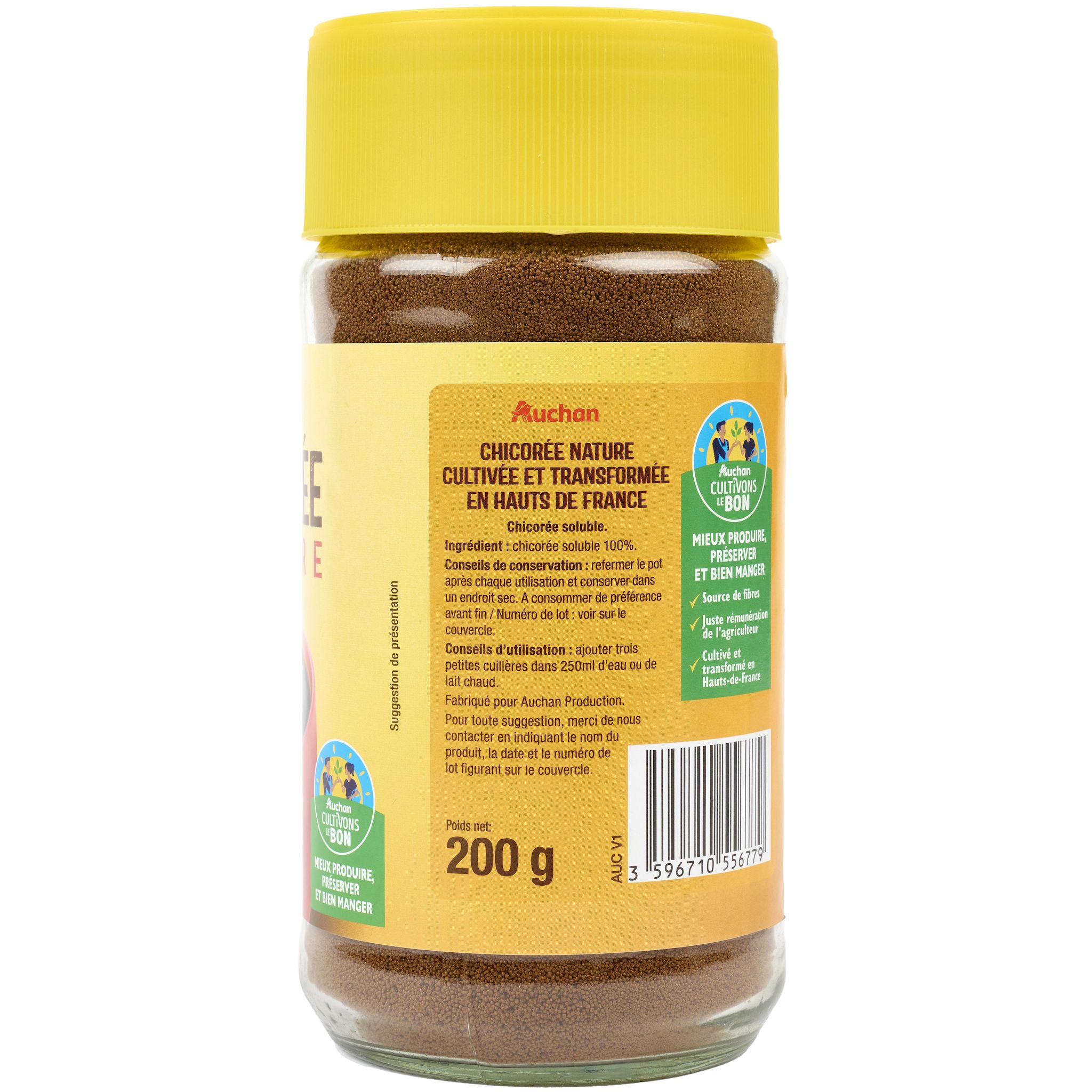 Voir la diapositive 3 : AUCHAN CULTIVONS LE BON Chicorée nature 200g