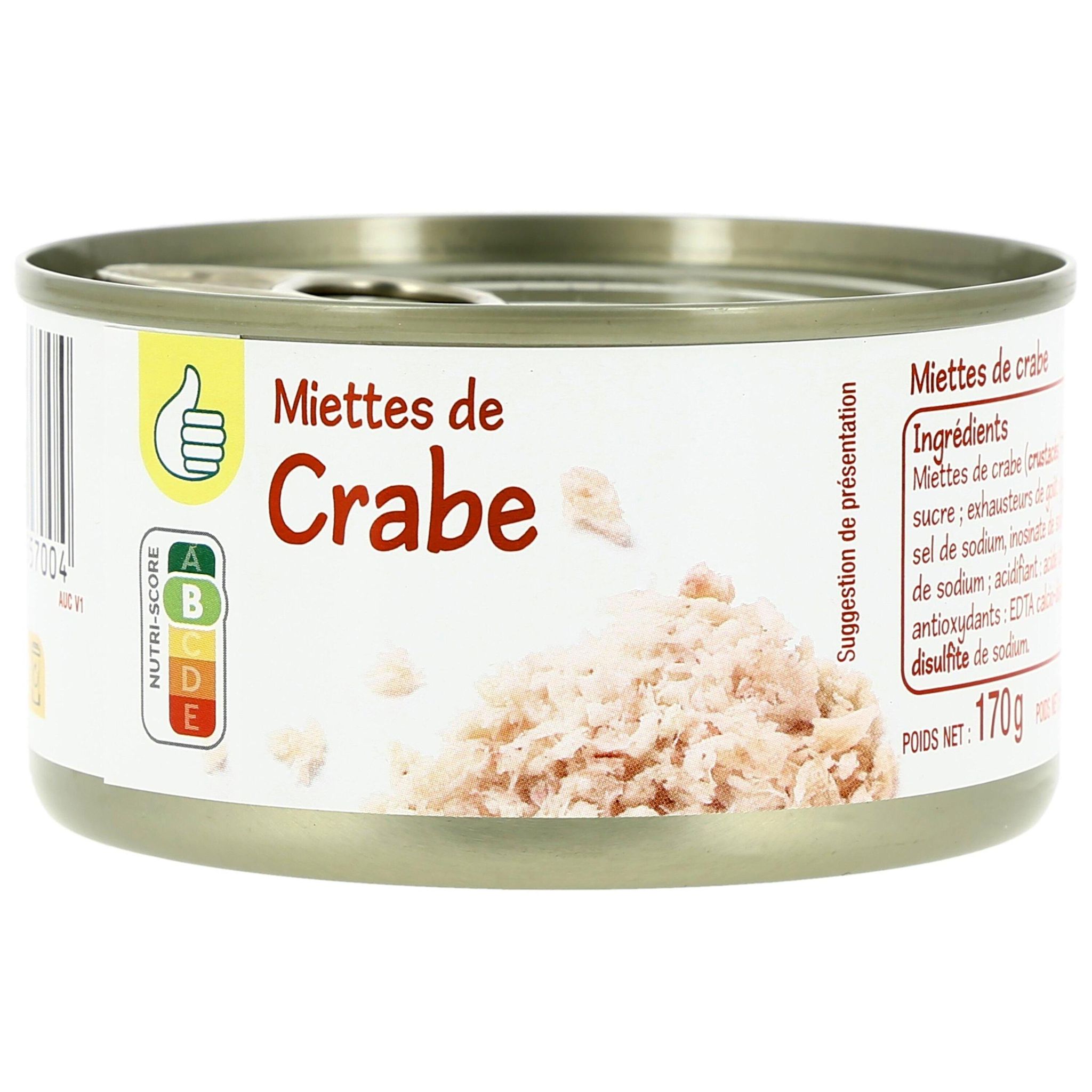 POUCE Miettes de crabe 170g
