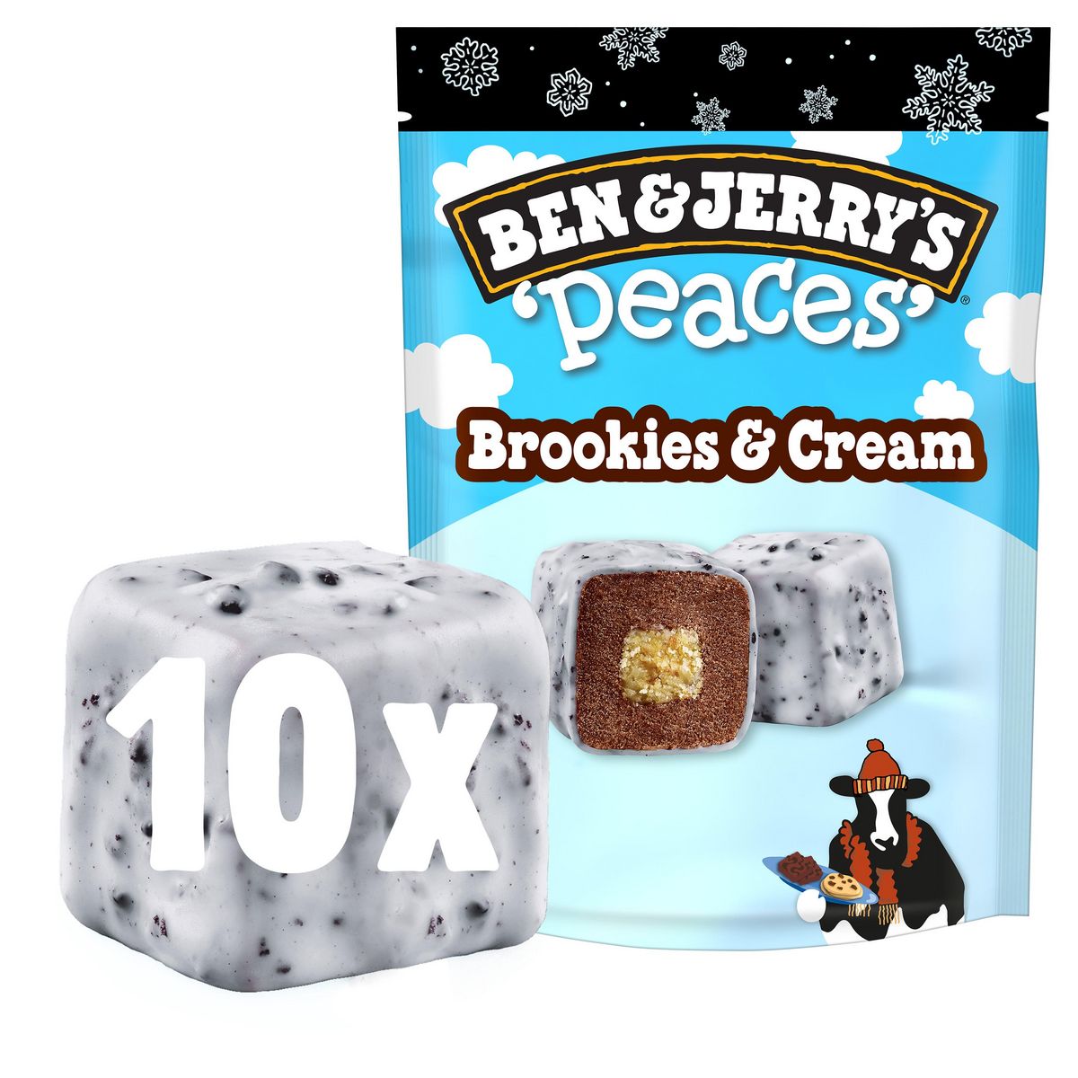 BEN & JERRY'S Glace sandwich brookies 150g